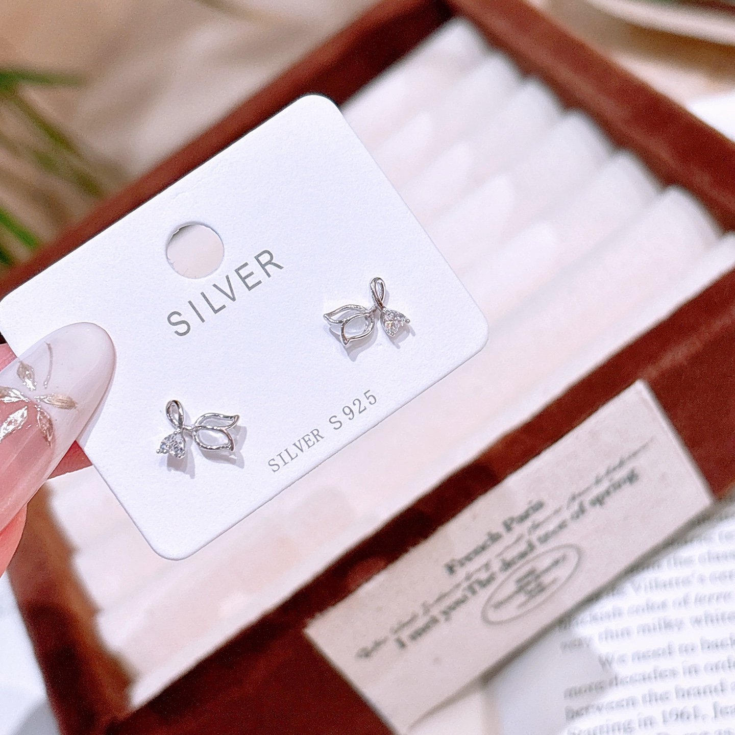 インスタ風925シルバーイヤリングゴールド 親友へのプレゼント