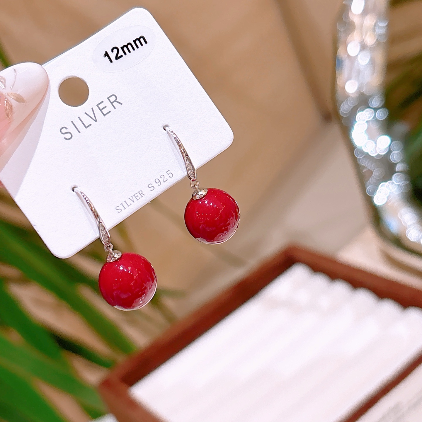 Hochglanzpoliertes Silber Ohrhänger & Fadenohrringe Filigran Jahrestag