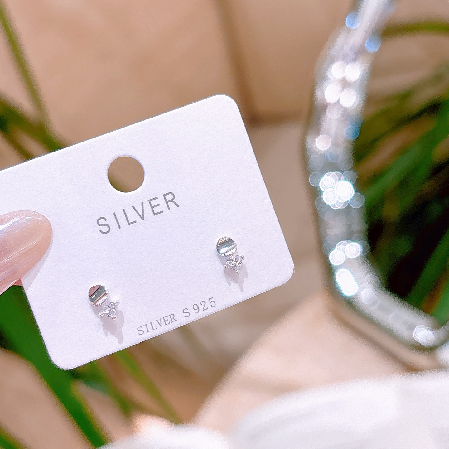 Solid Silver Earrings Premium Teacher's Day Gold