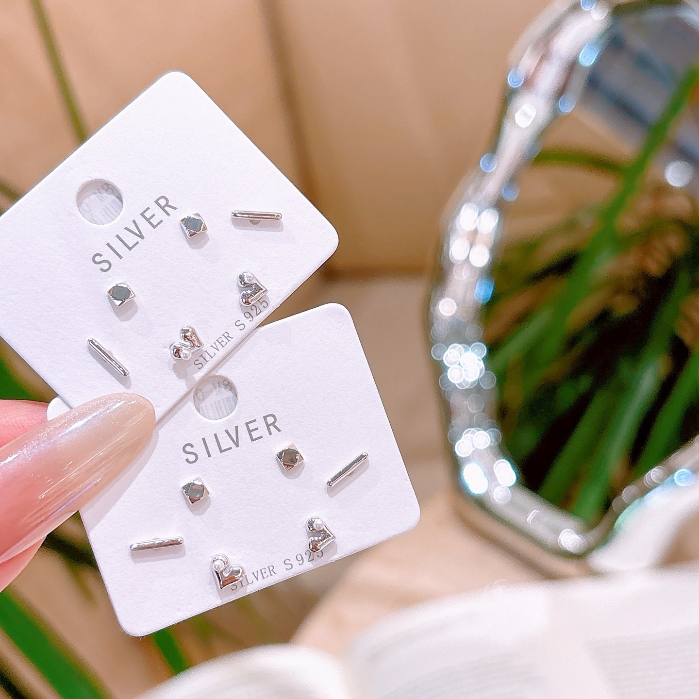 Hypoallergenic Silver Earrings Vintage Workplace Silver