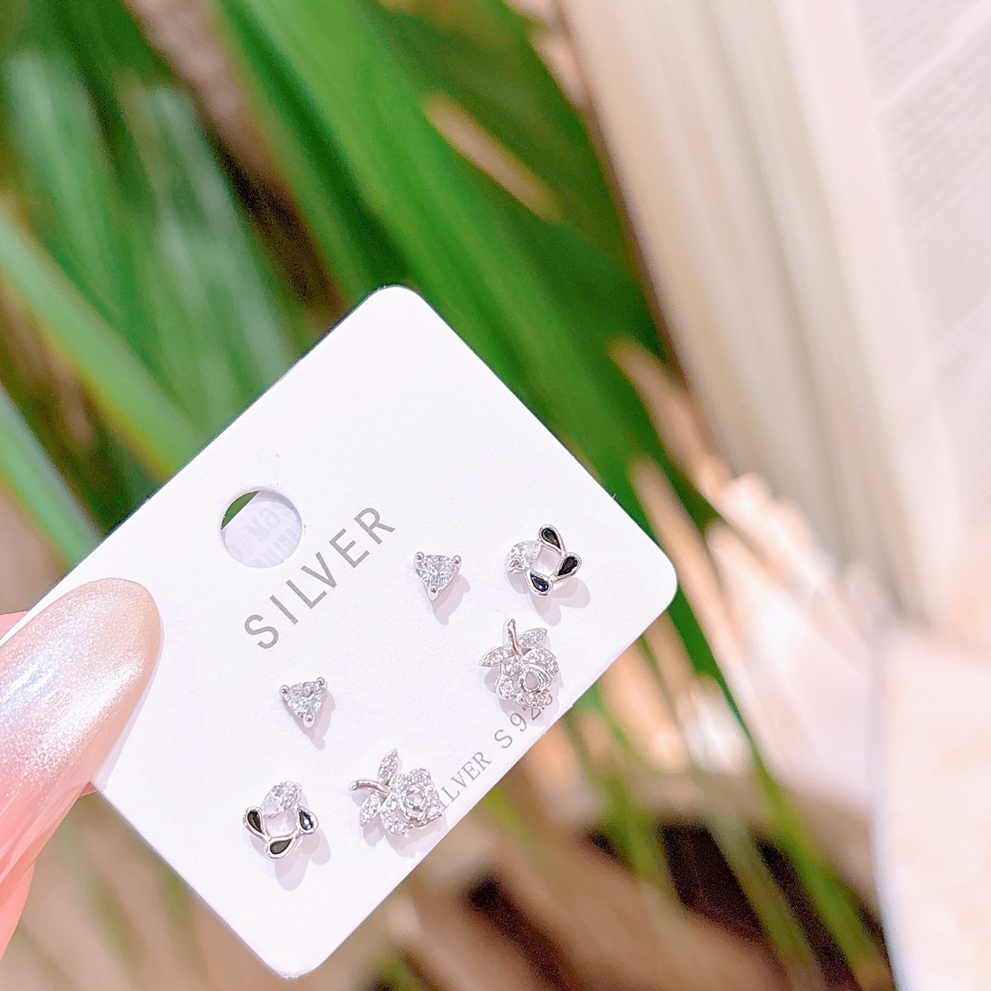 Low Allergy Silver Earrings Playful Spring Festival Gold