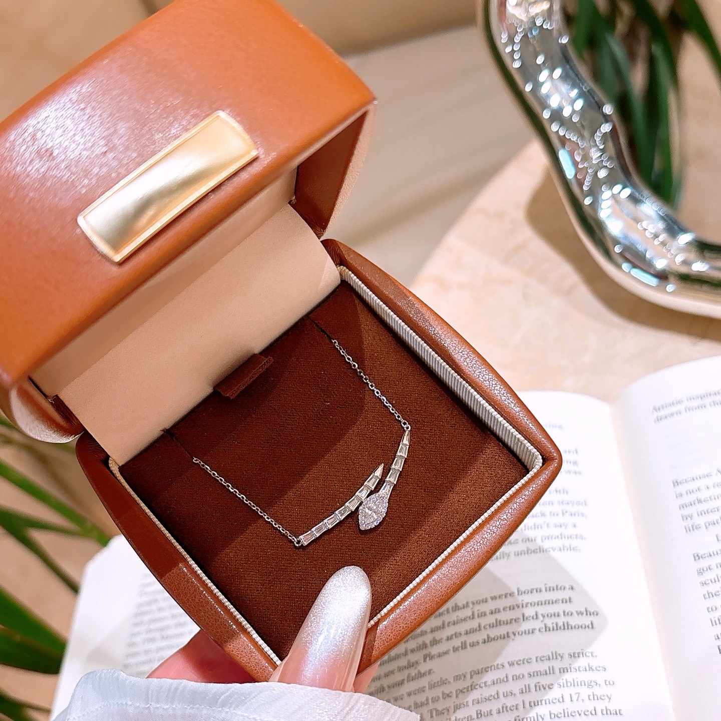 S925 Sterling Silver Necklace Ethereal Mother's Birthday Silver