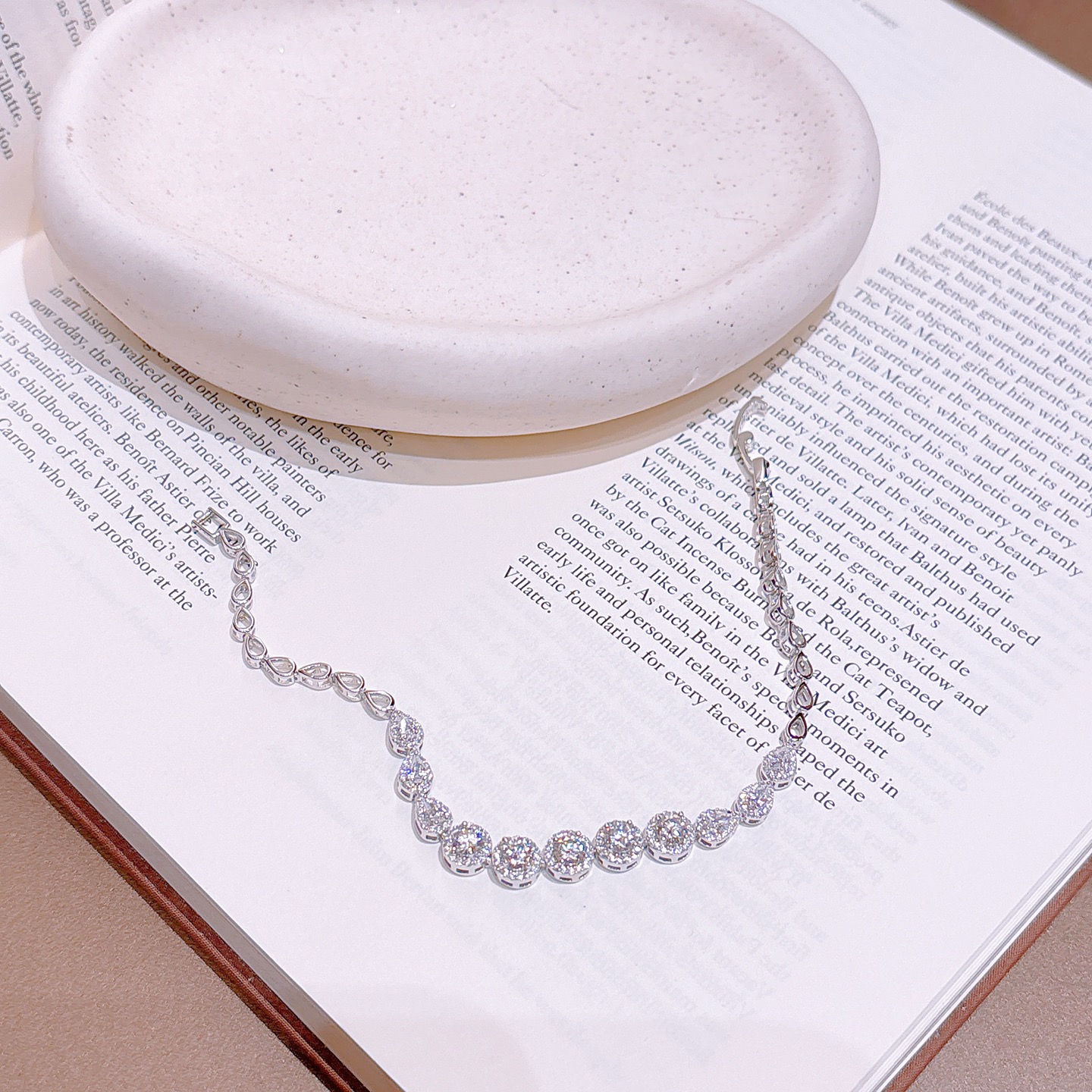 925 Silver Moissanite Bracelet Girly Wedding Gold