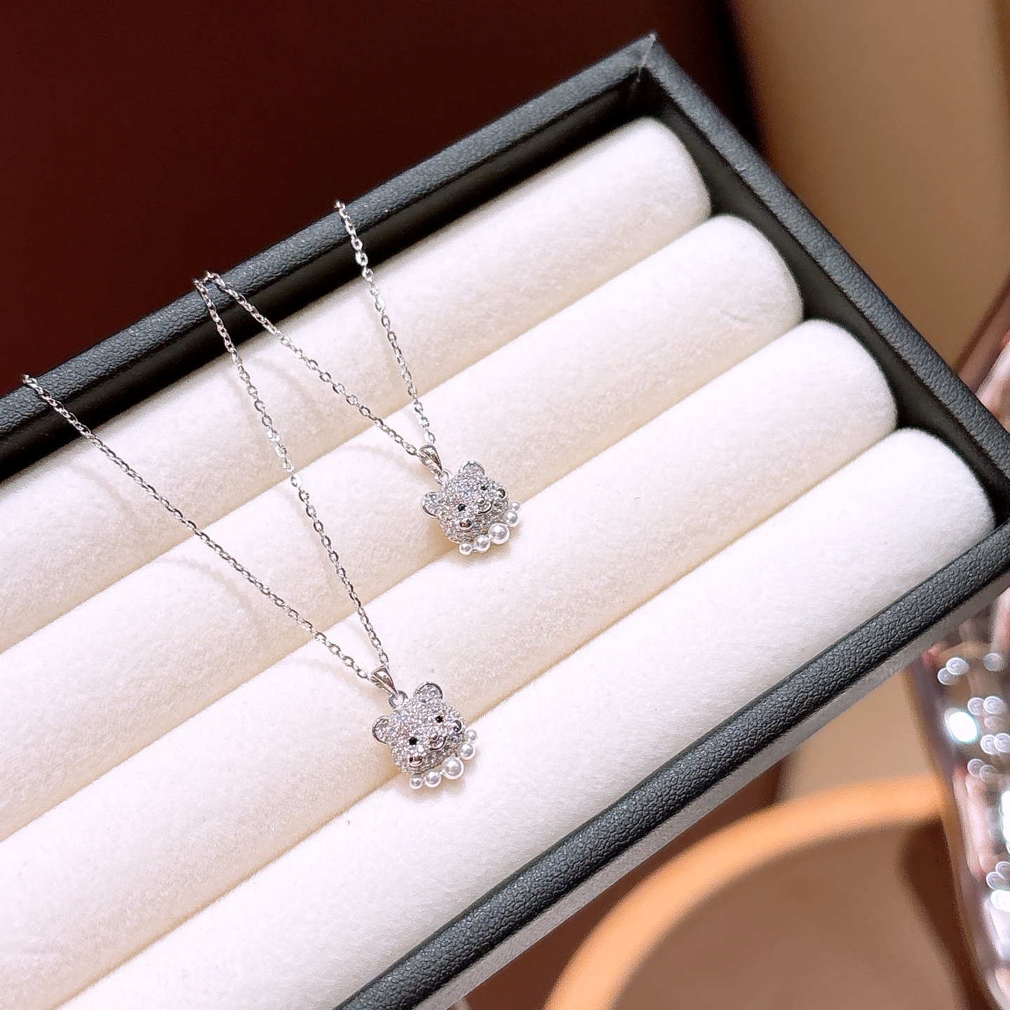 知性的925シルバーネックレスゴールド バレンタインデー