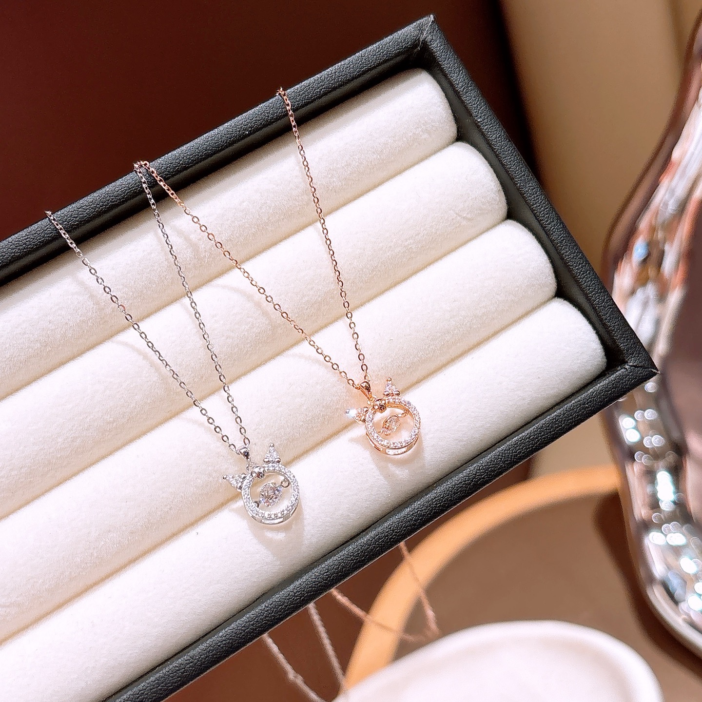 シック925シルバーネックレスゴールド 日常使い