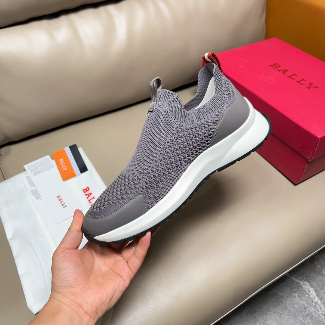 “BALLY/Bali Spring Summer Gray Sports Shoes, Outline Series Zoegel Pads, Size 38-44, P744” - 图片 9