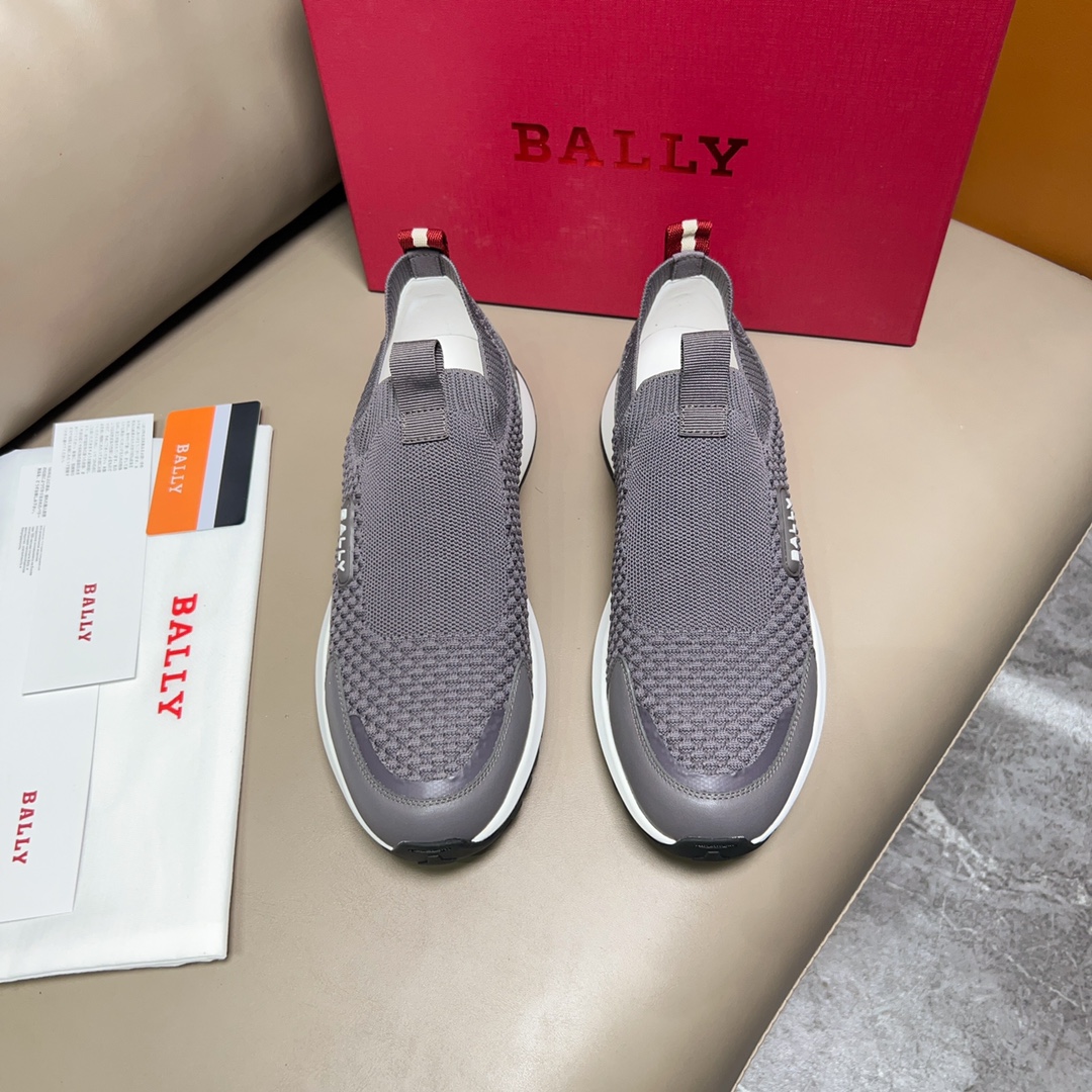 “BALLY/Bali Spring Summer Gray Sports Shoes, Outline Series Zoegel Pads, Size 38-44, P744” - 图片 3