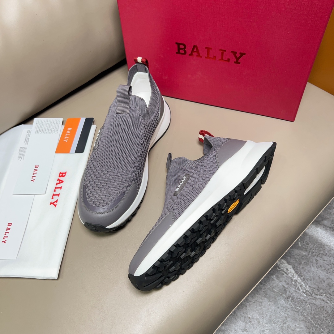 “BALLY/Bali Spring Summer Gray Sports Shoes, Outline Series Zoegel Pads, Size 38-44, P744” - 图片 2