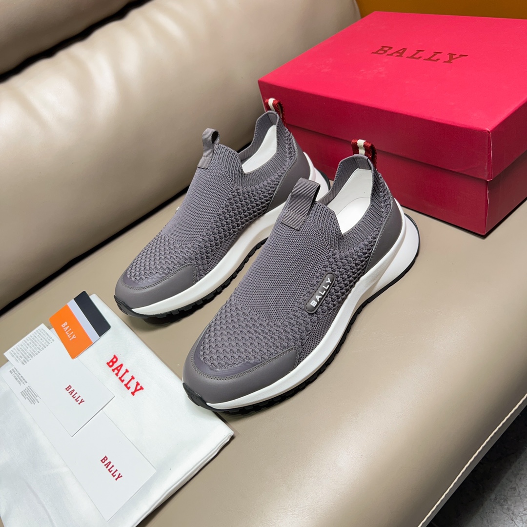 “BALLY/Bali Spring Summer Gray Sports Shoes, Outline Series Zoegel Pads, Size 38-44, P744” - 图片 7