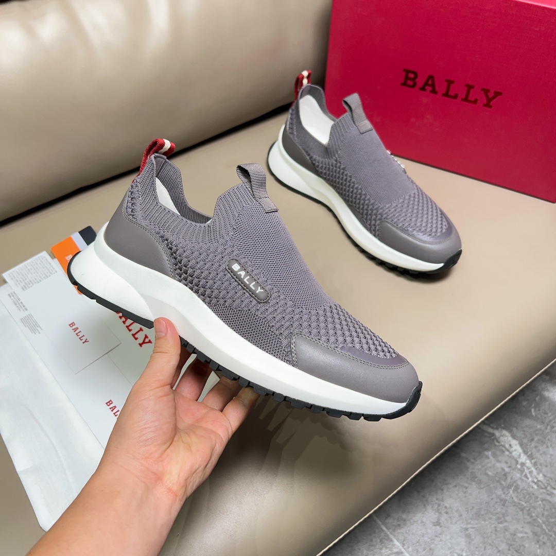 “BALLY/Bali Spring Summer Gray Sports Shoes, Outline Series Zoegel Pads, Size 38-44, P744”