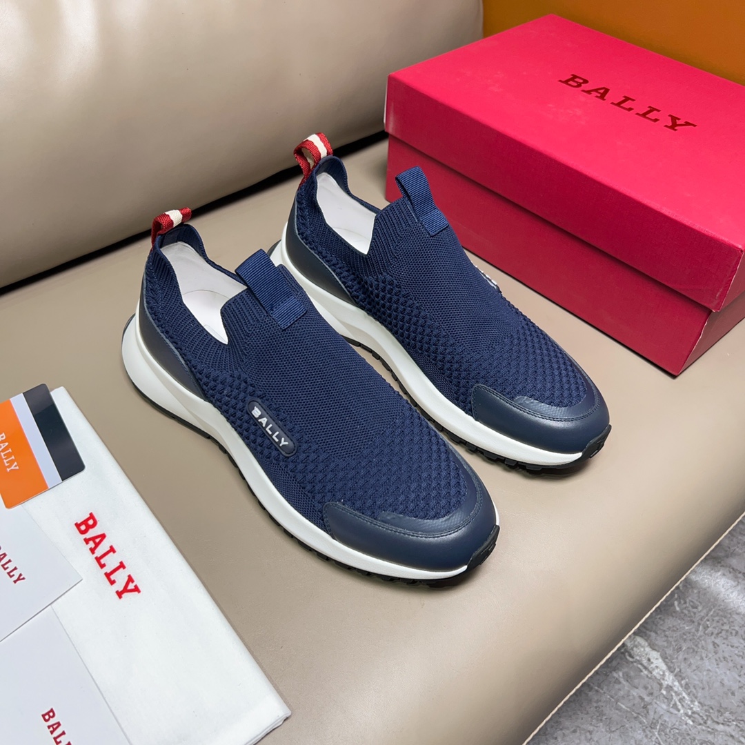 “BALLY/Bali Spring Summer Blue Sports Recreational Shoes, Outline Series Inspired by Running Shoes”