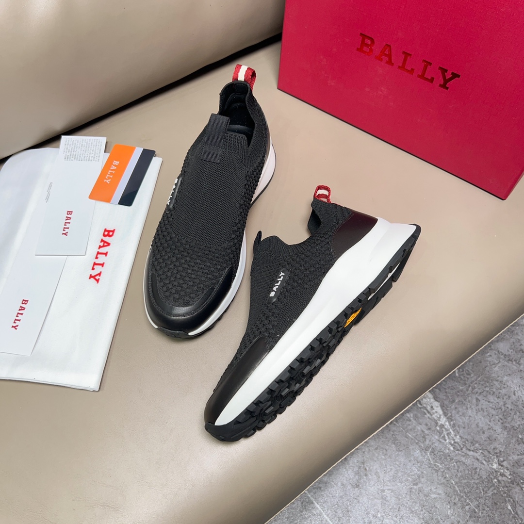 BALLY Outline Series Sneakers: Modern Black and White Style, Inspired by Running Shoes - 图片 3