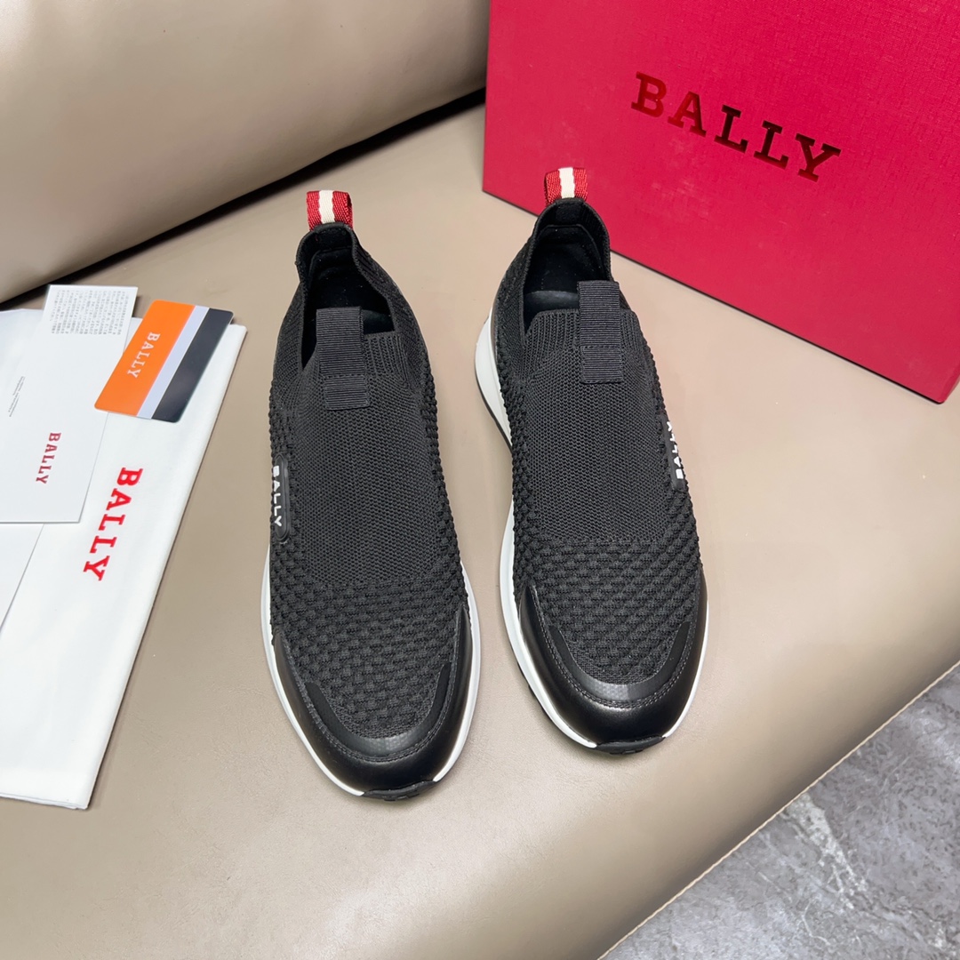 BALLY Outline Series Sneakers: Modern Black and White Style, Inspired by Running Shoes - 图片 2
