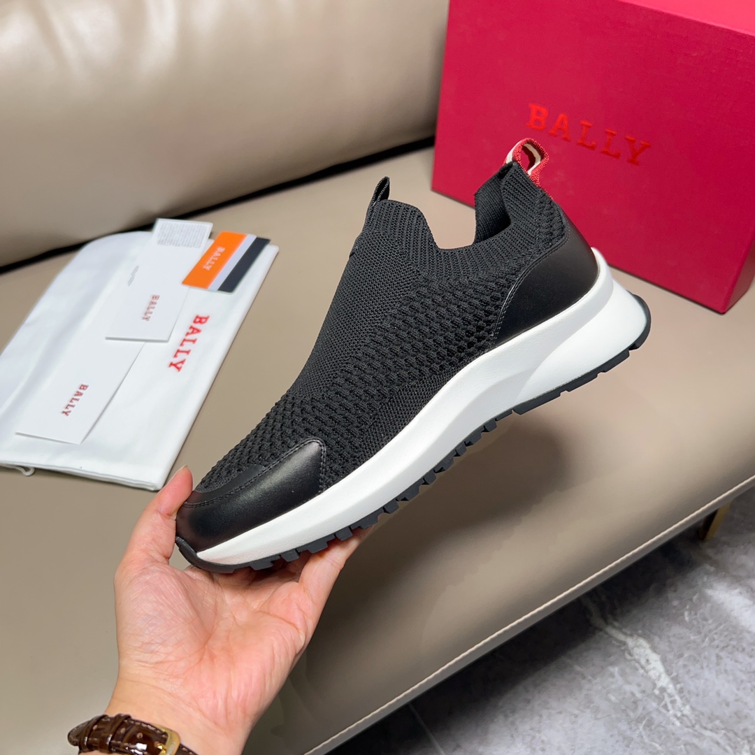 BALLY Outline Series Sneakers: Modern Black and White Style, Inspired by Running Shoes - 图片 6