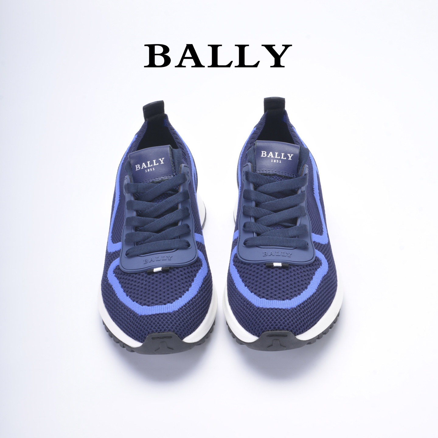 “Bally Run Wind Outline Davyn Sneakers with Vibram®Megagrip Soles – Black/Grey Brackled Shoes, Size 38-44” - 图片 2