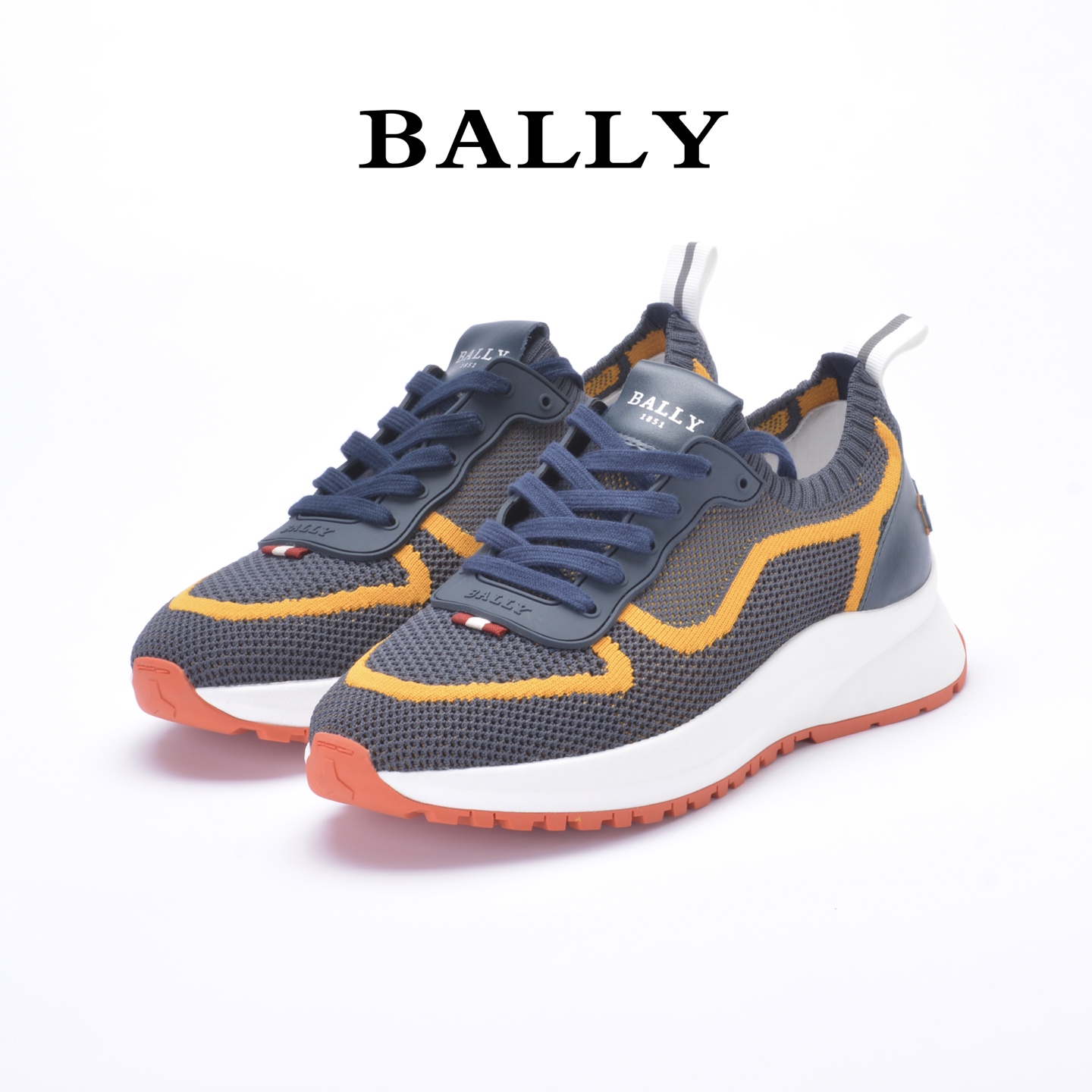 “Bally Run Wind Outline Series: Davyn Sneakers with Vibram Megagrip Soles | Bally 1851, Size 38-44” - 图片 1
