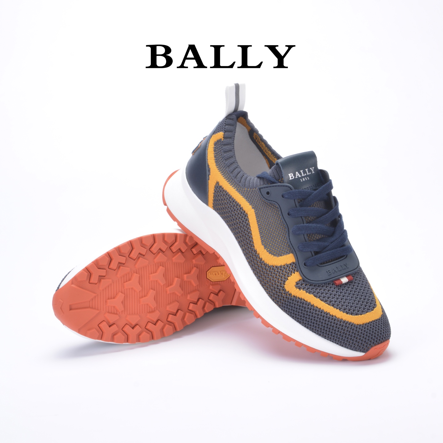 “Bally Run Wind Outline Series: Davyn Sneakers with Vibram Megagrip Soles | Bally 1851, Size 38-44” - 图片 5
