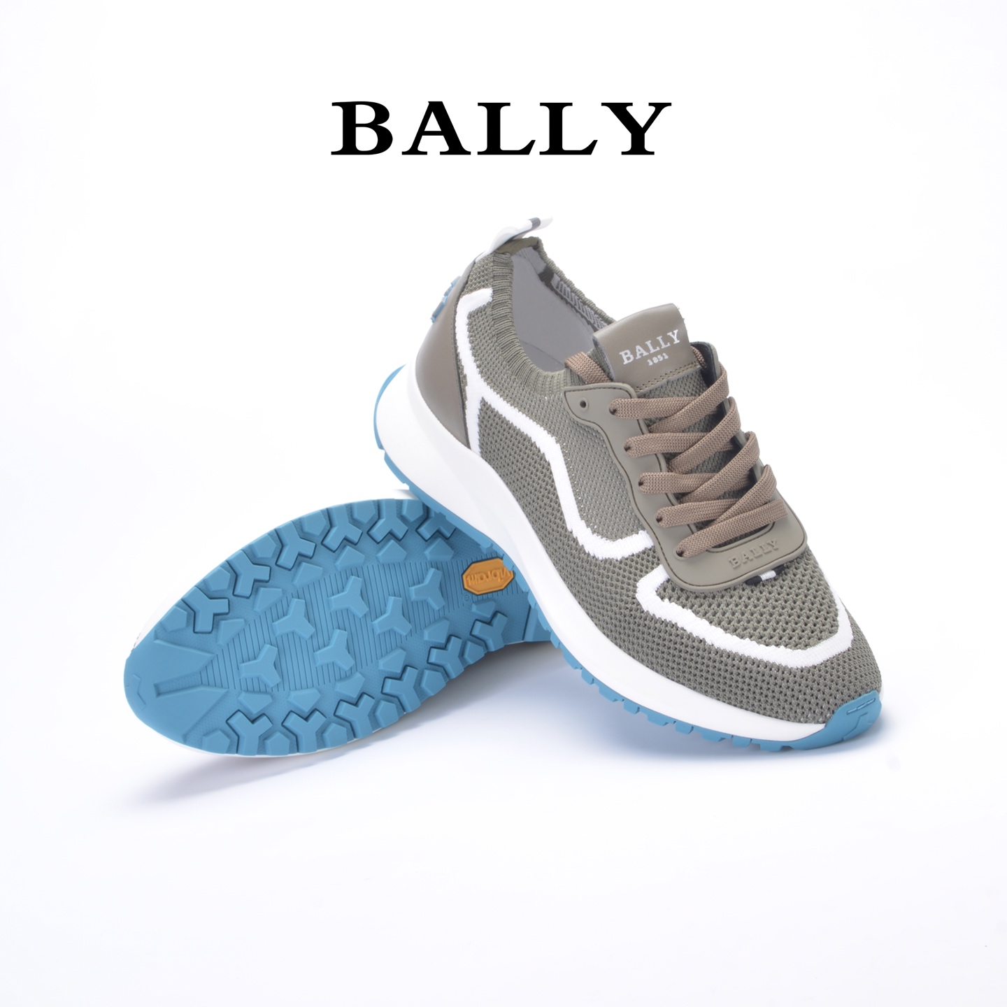 Title: Bally Barry Green Net-Eye Sneakers Review Summary Summary: Detailed review of Bally Barry sneakers from the Run Wind Outline series, featuring soft, breathable design with Vibram®Meg - 图片 5