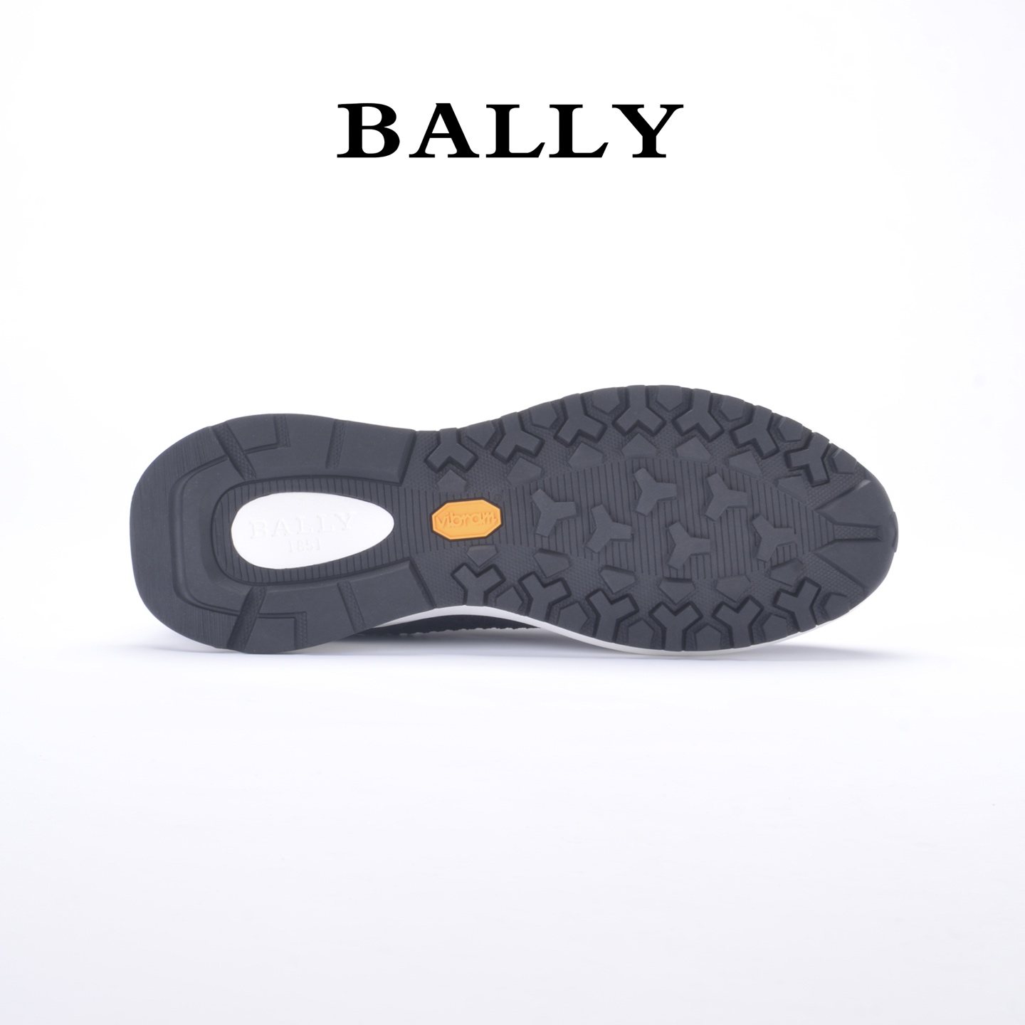 BALLY Bali Spring Summer Sports Recreational Shoes Deep Blue Modern Styles Fabric Cow-Skin Face Outline Series Zoegel Pads - 图片 8