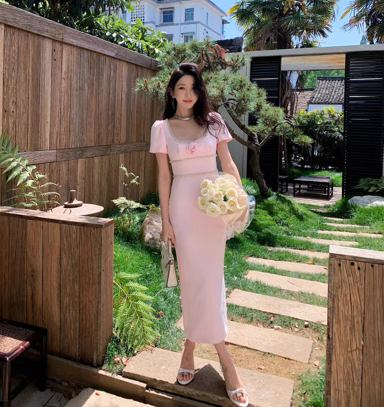 NO:335929,Self-Portrait New Season Series Official Website Synchronization Original one-to-one high-end custom pink French retro Sexy round neck Rose flowers Dress long skirt One-color four-size SMLXL (S length 123CM, bust 84CM suitable waist 67CM, hip 87CM, and so on), skirts,alexander wang19860909Self-Portrait 新一季系列 官网同步 原版一比一高端定制粉红色 法式复古 性感圆领 玫瑰花朵 礼服连衣裙长裙 一色四码SMLXL（S衣长123CM 胸围84CM内合适 腰围67CM 臀围87CM 以此类推）,,skirts,alexander wang,Women's clothing