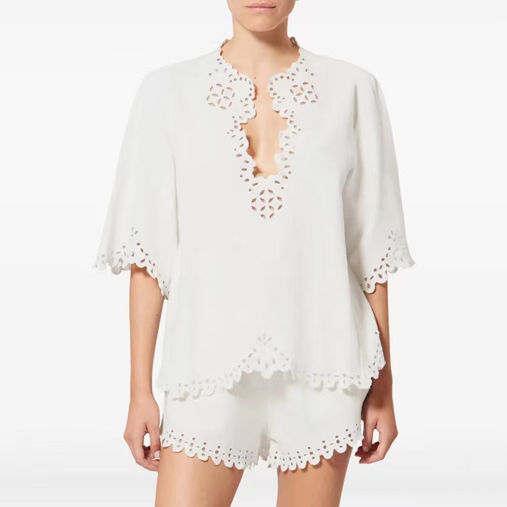 NO:794979,New models available from stock, 26 summer style niche embroidered Tencel cotton and linen suits, one color three sizes SML top S bust 96CM shoulder width 42CM length 63CM shorts S waist 68CM hip 96CM pants length 30CM and so on), shorts,19860909新款现货供应,26夏款小众刺绣天丝棉麻套装 一色三码SML上衣S胸围96CM 肩宽42CM 衣长63CM 短裤S腰围68CM 臀围96CM 裤长30CM 以此类推）上,,shorts,,Women's clothing