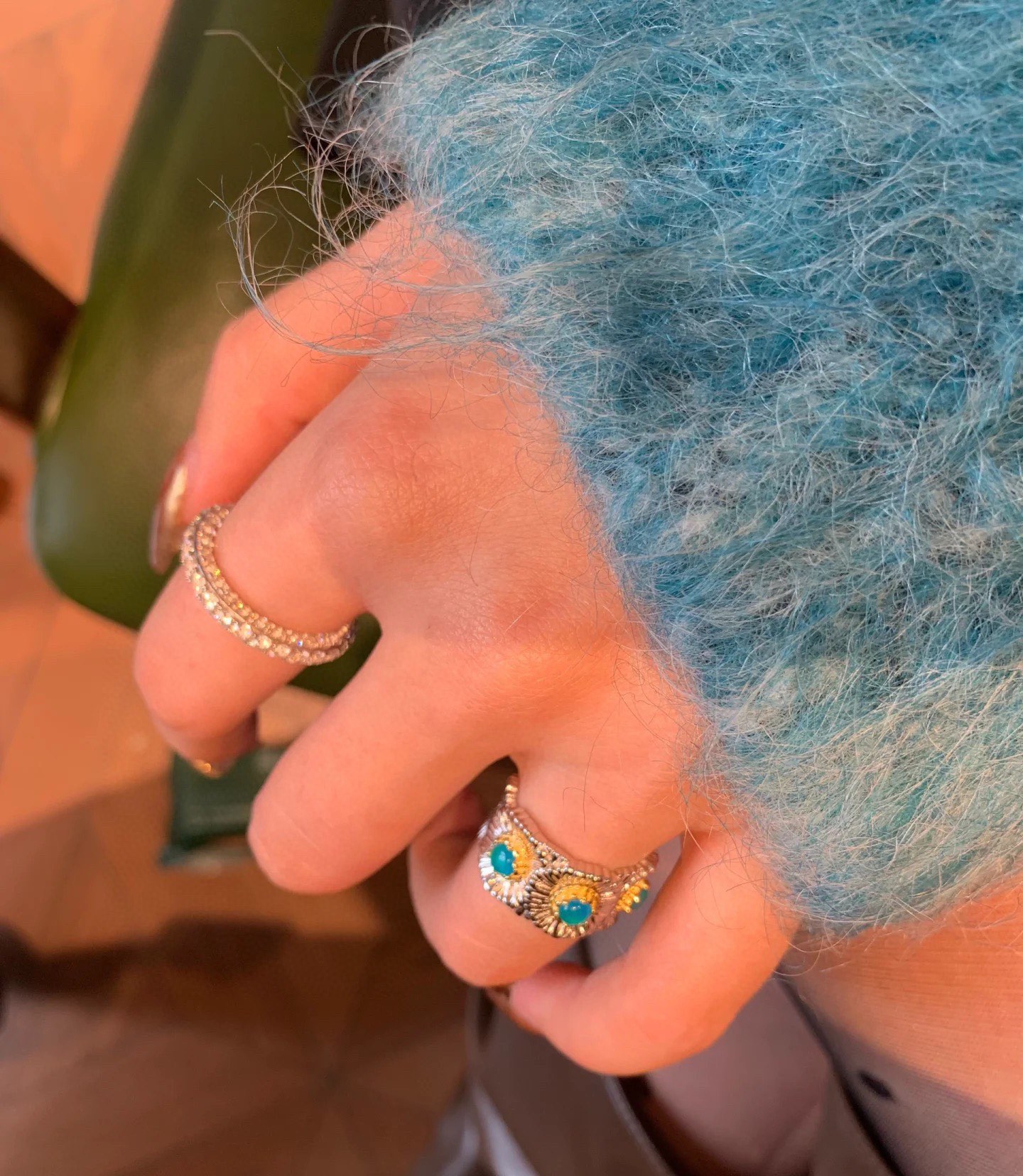 NO:635234,Hands-on pictures, Cardia high-end jewelry19860909上手图,,卡迪亚高端饰品,Jewelry