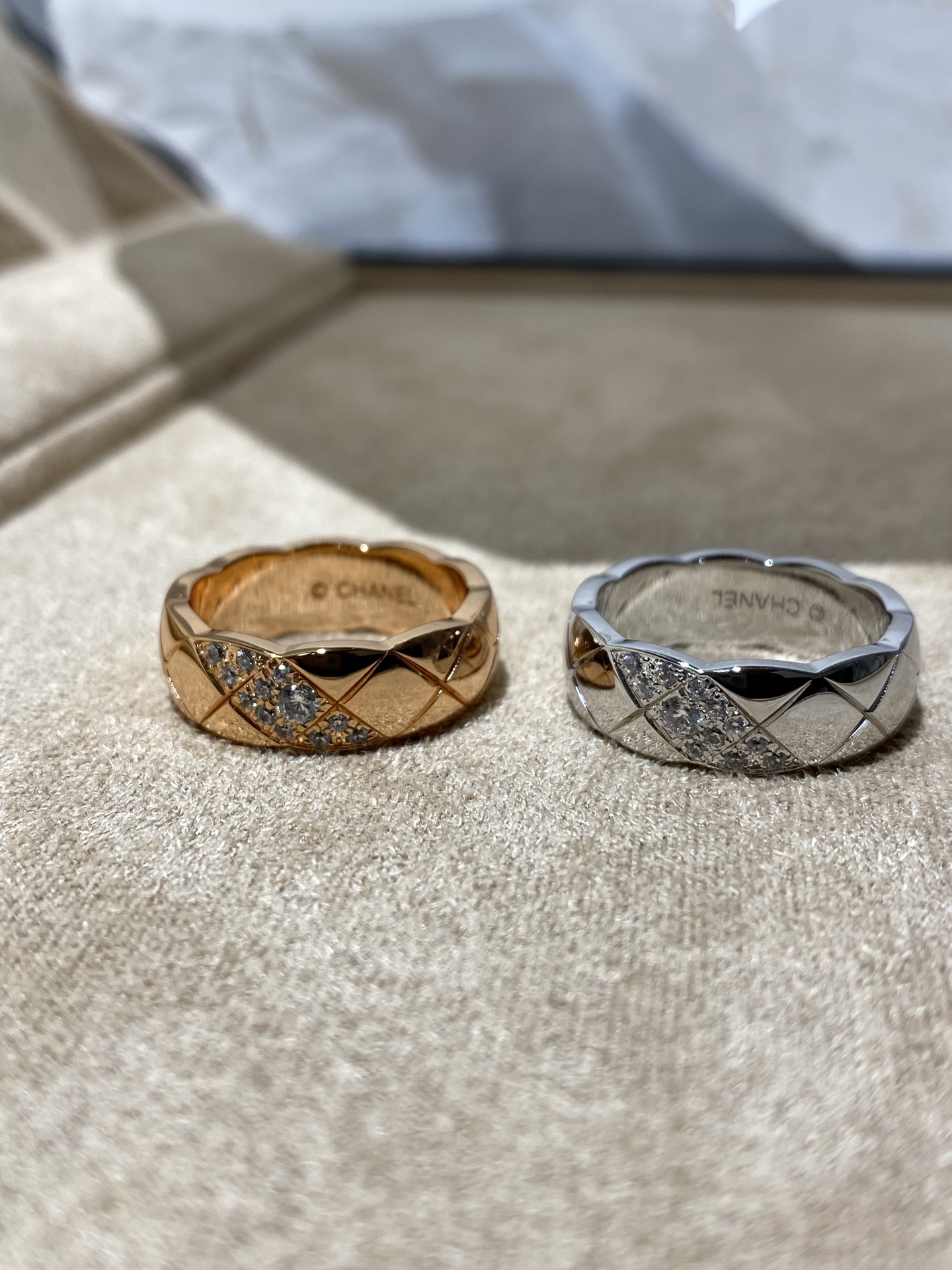 NO:639386,CH 25 new coco crush ring CNC technology diamond pattern sharp knife work code number 6 7 8, Chanel ring, chanel, ring19860909CH 25 新款 coco crush 戒指 CNC 工艺 菱格纹刀工凌厉 码数6 7 8,香奈儿戒指,chanel,ring,Jewelry