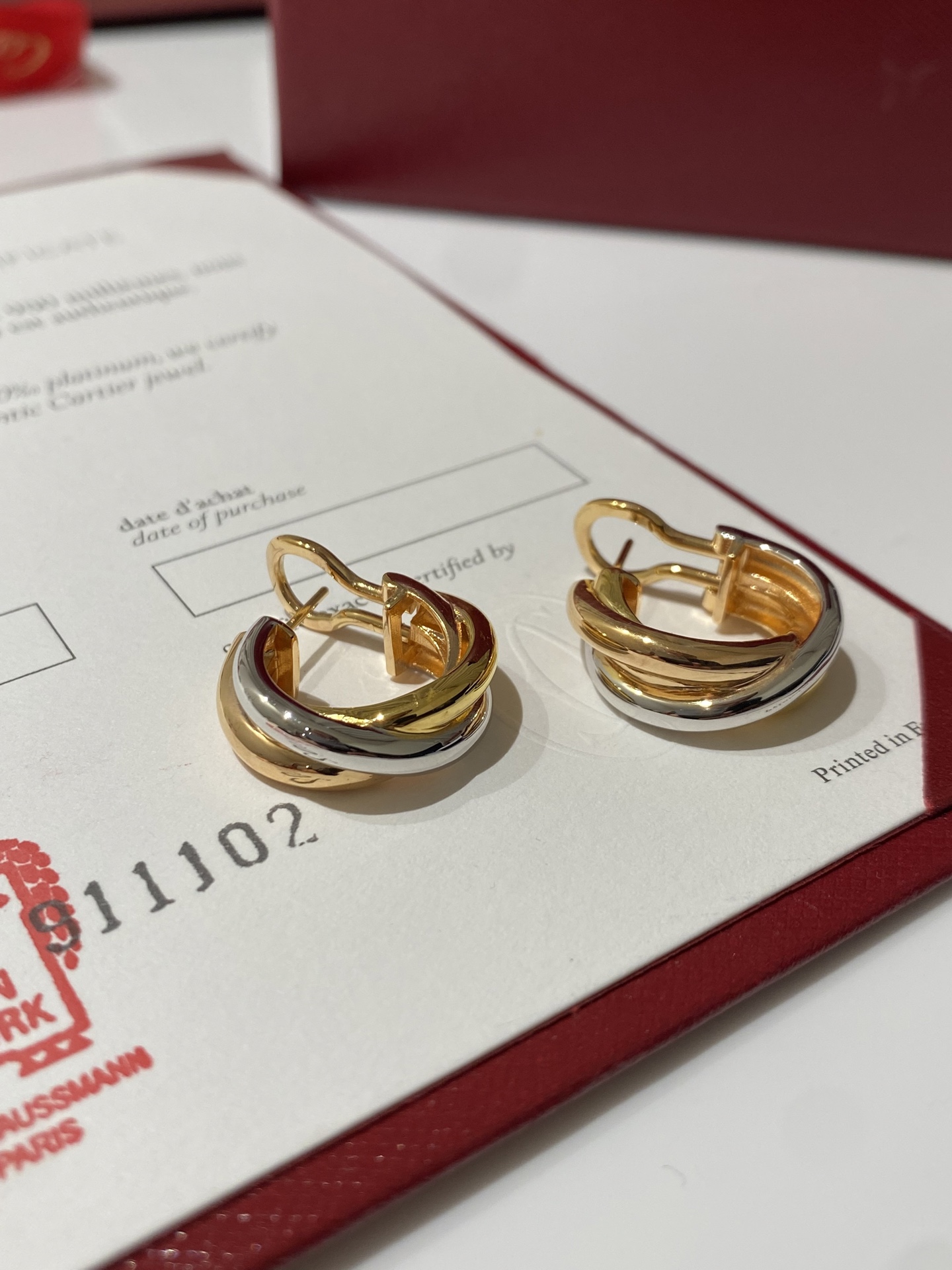 NO:634157,88260, CAR card three-color earrings, earrings, Cardia high-end jewelry1986090988260,CAR 卡 三色 耳环 耳拍,,earrings,卡迪亚高端饰品,Jewelry