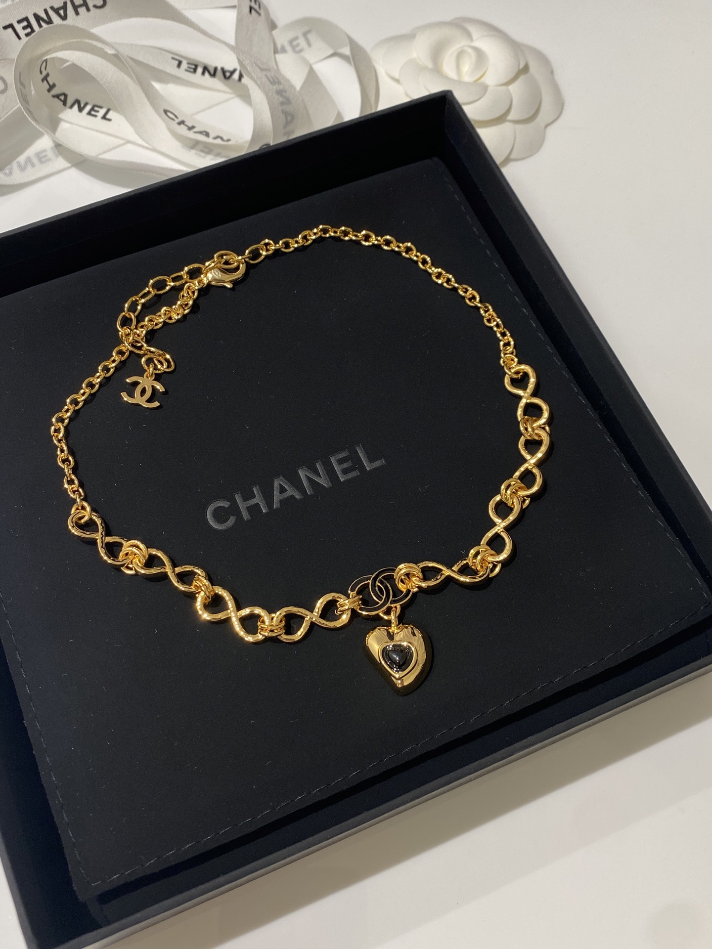 NO:634266,88220, CH 25a love oil dripping black gold necklace ZP, necklace, Cartier high-end jewelry1986090988220,CH 25a 爱心 滴油 黑金 项链 ZP,,necklace,卡迪亚高端饰品,Jewelry