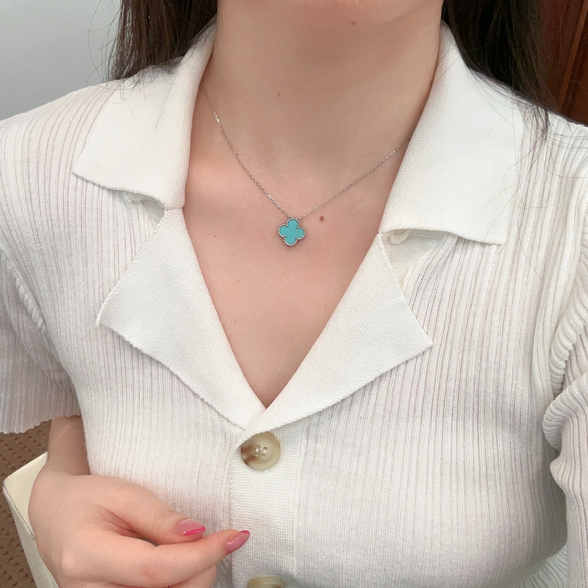 NO:634709,Fairy color platinum turquoise, Cartier high-end jewelry19860909神仙配色 白金绿松石,,卡迪亚高端饰品,Jewelry