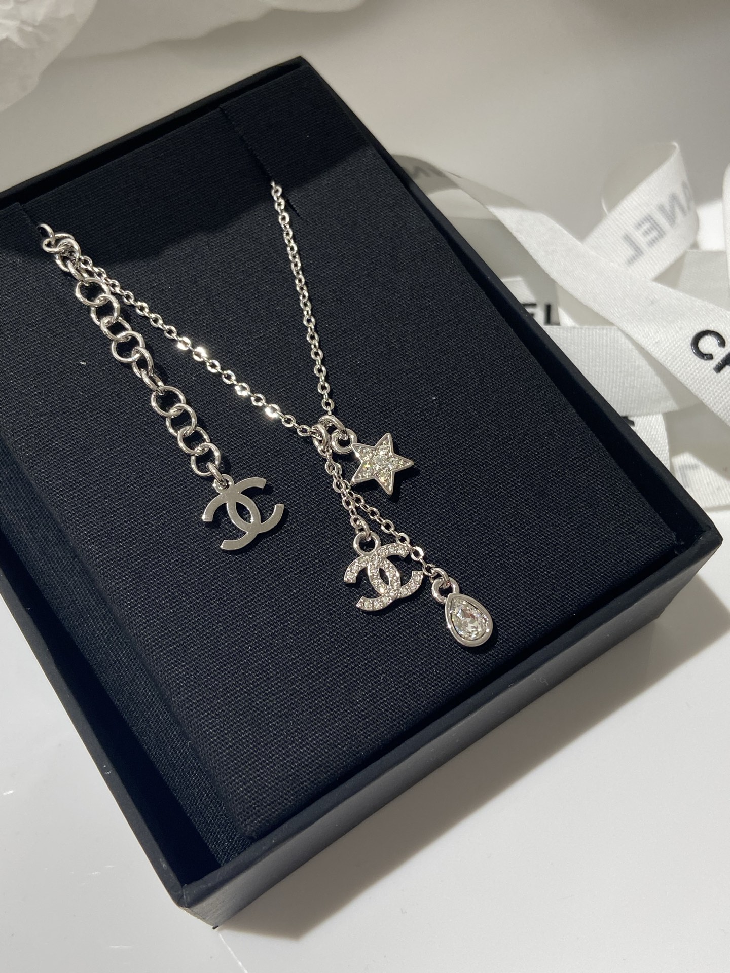 NO:635875,88190, CH 26c Star Water Drop CC Combination Necklace ZP purchase, necklace, Cartier high-end jewelry1986090988190,CH 26c 星星 水滴 CC 组合项链 ZP购入,,necklace,卡迪亚高端饰品,Jewelry