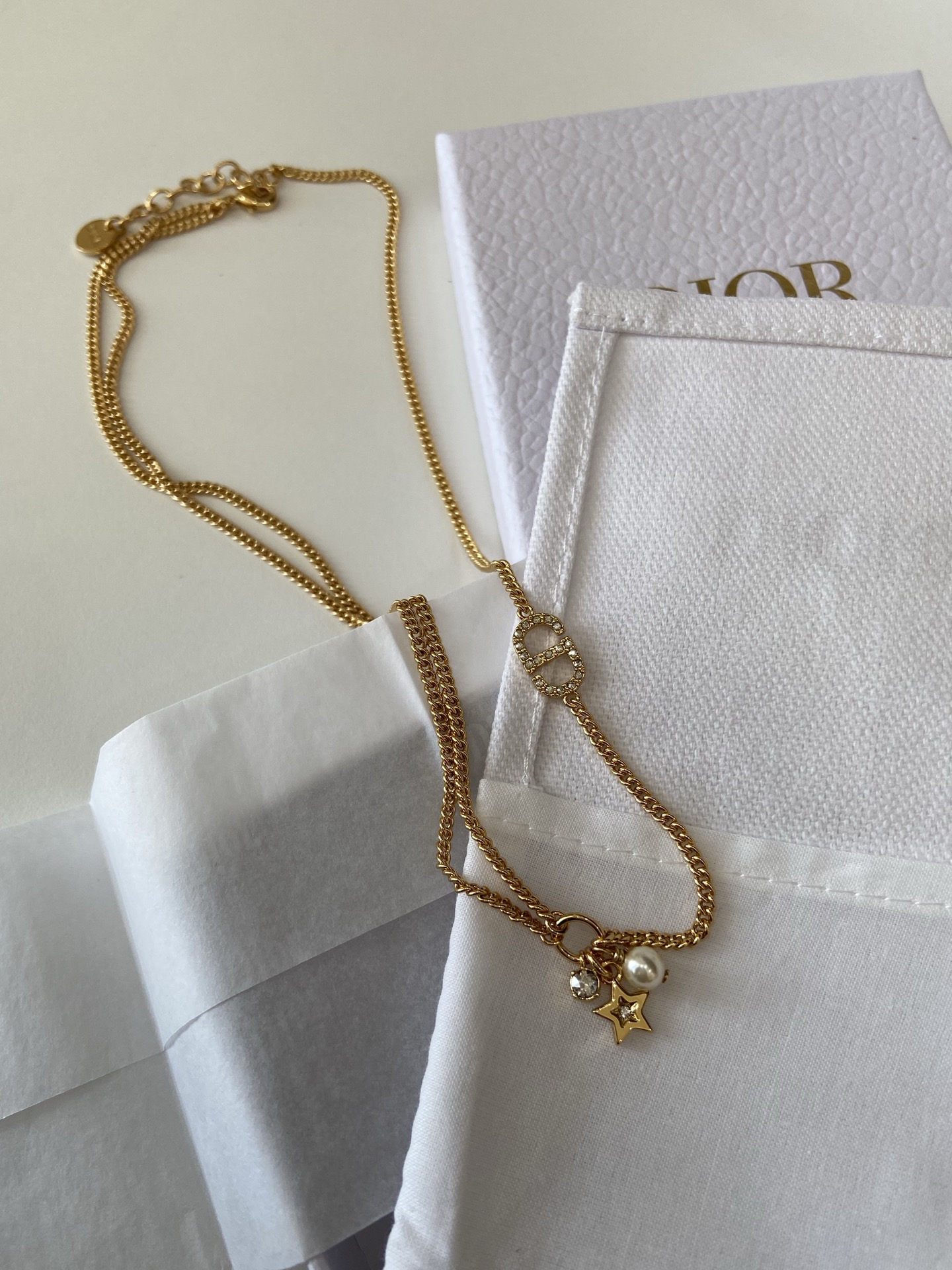 NO:635887,88200,D 26 new double layer star CD necklace purchased from ZP, inlaid with Swarovski rhinestones, swarovski, necklace, Cartier high-end jewelry1986090988200,D 26 新款 双层 星星 CD 项链 ZP购入 镶嵌施华洛世奇水钻,,swarovski,necklace,卡迪亚高端饰品,Jewelry