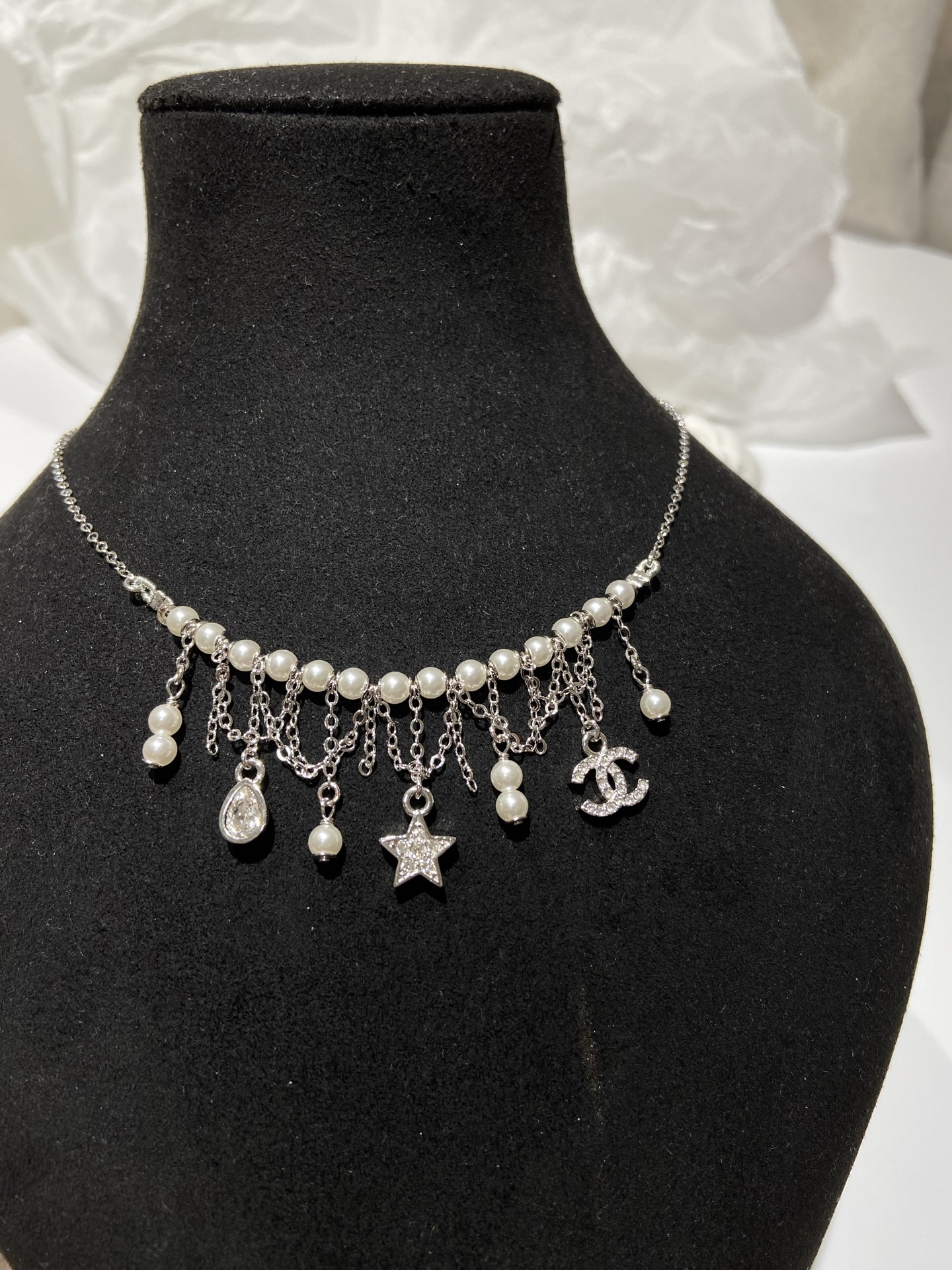 NO:677834,88230, CH 26c multi-element white gold tassel necklace ZP purchase, necklace, Cartier high-end jewelry1986090988230,CH 26c 多元素 白金 流苏 项链 ZP购入,,necklace,卡迪亚高端饰品,Jewelry