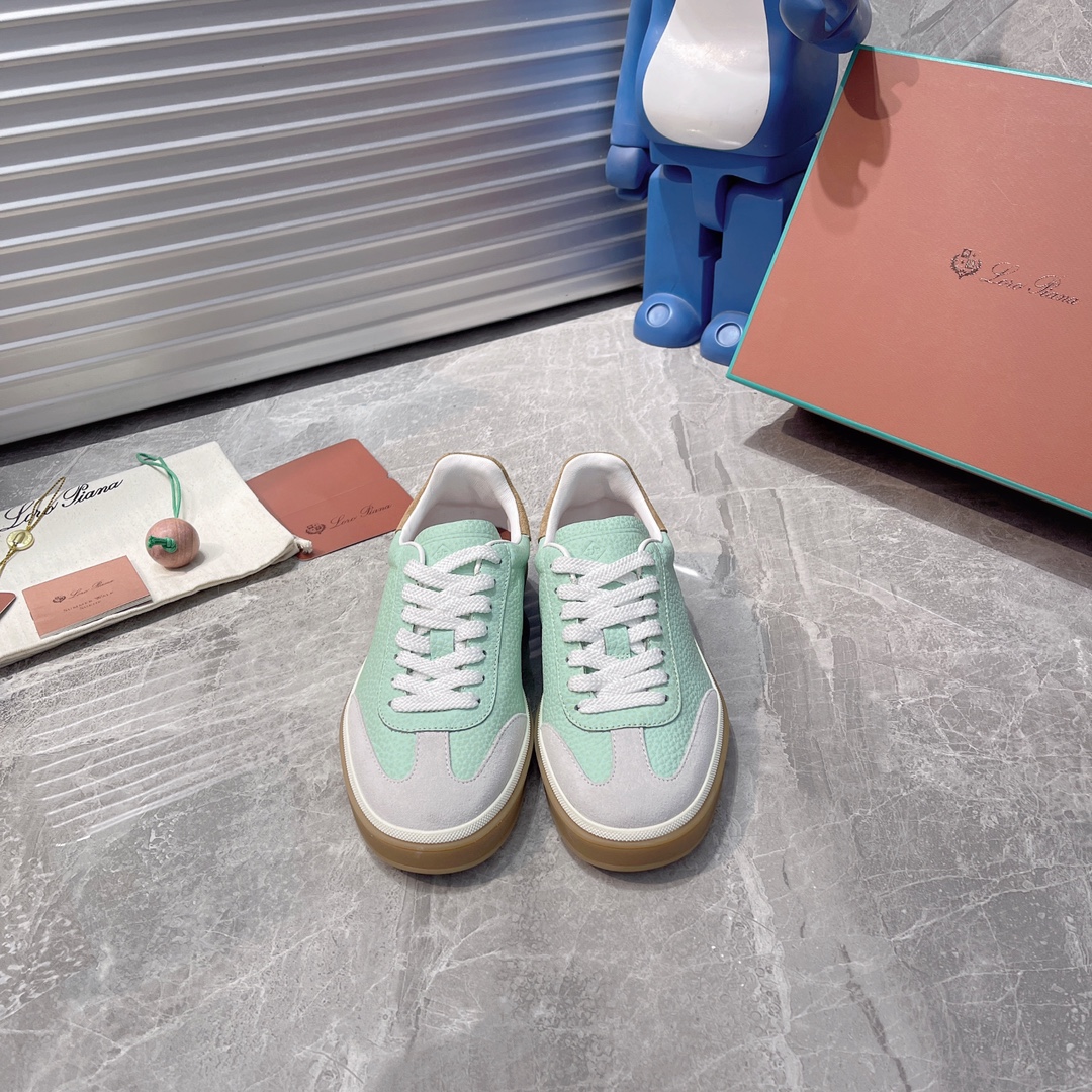 NO:747004,Leather deerskin LP new product on sale Loro Piana casual sports shoes | Made of deerskin fabric | The upper is made of unique deerskin fabric production technology | All-round one-to-one restoration of the counter process | Installed with the original molded rubber combination technology outsole | Size 35-45, casual shoes/sports shoes, loro piana, loro piana, sneakers19860909皮面鹿皮面LP新品发售 Loro Piana(诺悠翩雅)休闲运动鞋｜采用 鹿皮面料制作｜鞋面采用独特鹿皮面料制作工艺｜全方位一比一复原专柜工艺流程｜加装原版开模橡胶组合工艺大底｜ 尺码35-45,休闲鞋/运动鞋,loro piana,loro piana,sneakers,Women's Shoes