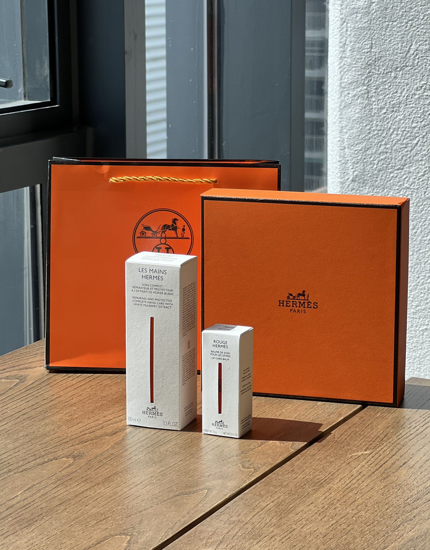 Hermès Hand and Lip Care Set (Hand Cream and Lip Balm - Comprehensive