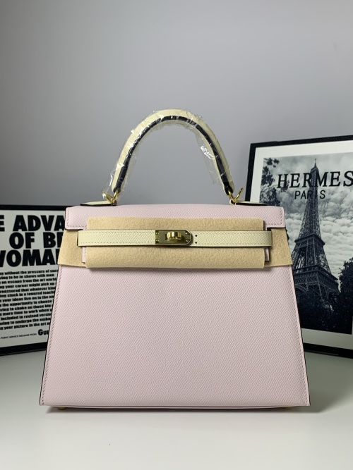 Chic Kelly 25 Inspired Two-Tone Leather Satchel - Perfect for Every Season 1 Chic Kelly 25 Inspired Two-Tone Leather Satchel - Perfect for Every Season