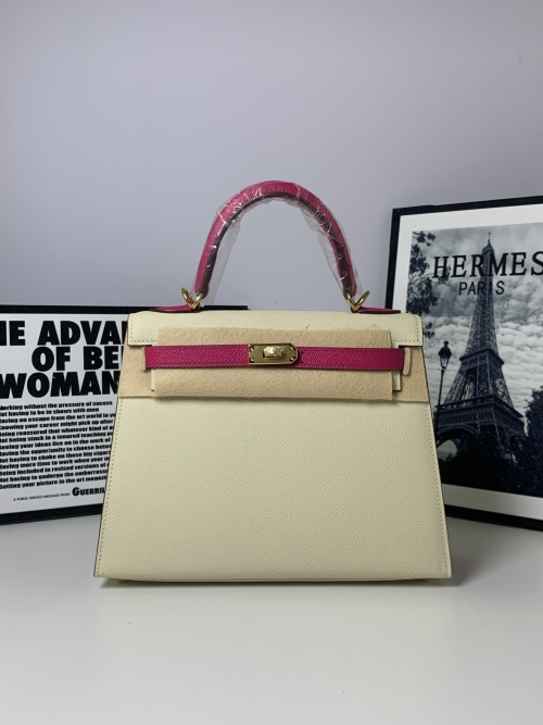 Hermès Kelly 25cm Epsom Leather Tri-Color Satchel Bag 1 Hermès Kelly 25cm Epsom Leather Tri-Color Satchel Bag