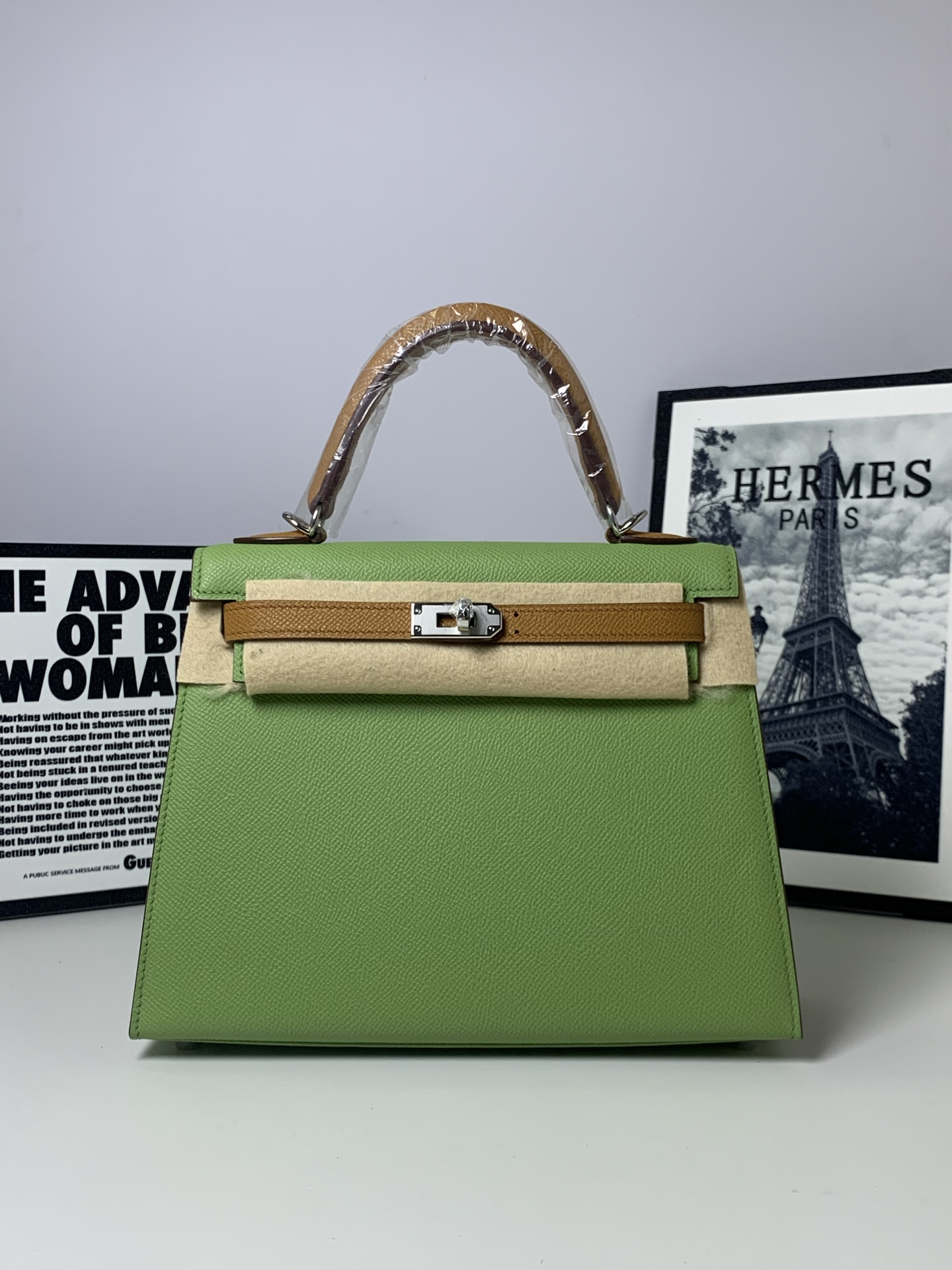 Kelly 25 Color Block Epsom Leather Satchel Bag 2 i1753786577564 8081 0 0