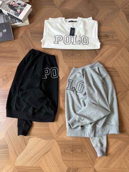 Ralph Lauren Fleece Pullover Sweatshirt Big POLO Logo Embroidered Fall Winter 1 Ralph Lauren Fleece Pullover Sweatshirt Big POLO Logo Embroidered Fall Winter