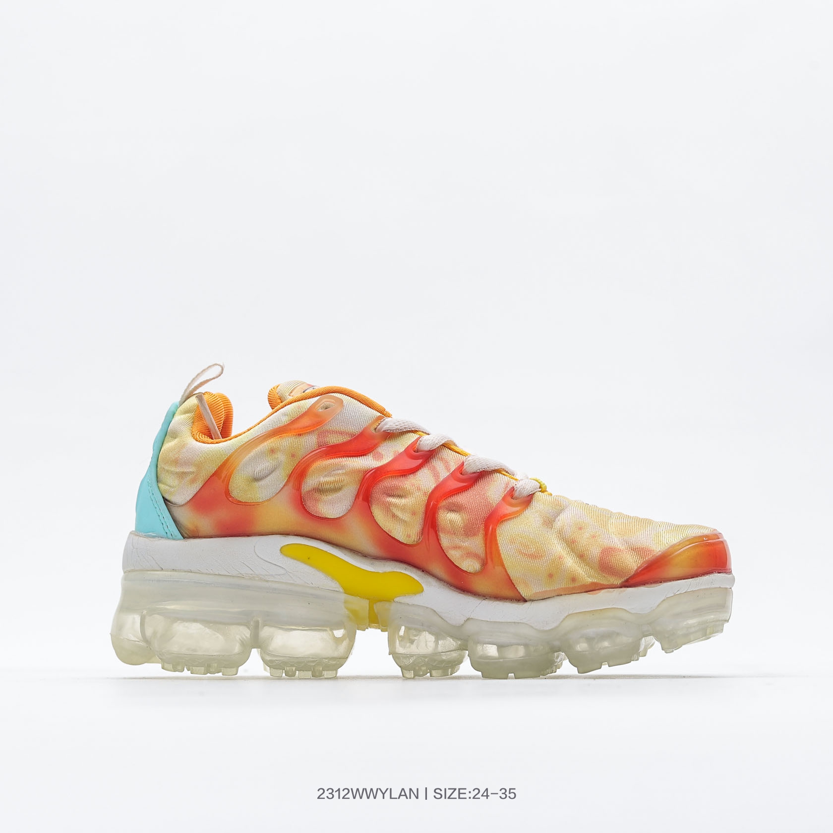 图片[2]-童鞋系列 耐克Nike Air Vapormax PlusTM蒸汽大气垫百搭休闲运动慢跑鞋 AQ4312 300 尺码：24 25 26 27 28 29 30 31 32 33 34 35-选品中心