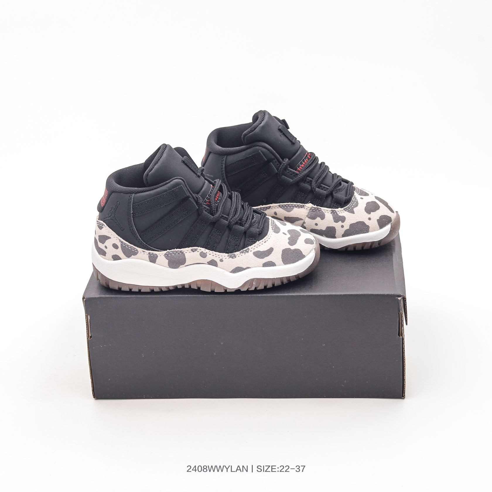 图片[4]-集🈴 乔丹Air Jordan 11 Retro AJ11 乔11运动复古文化休闲童鞋高帮运动篮球鞋 378039 100 尺码：22 23 24 25 26 27 28 29 30 31 32 33 34 35 36 37-选品中心