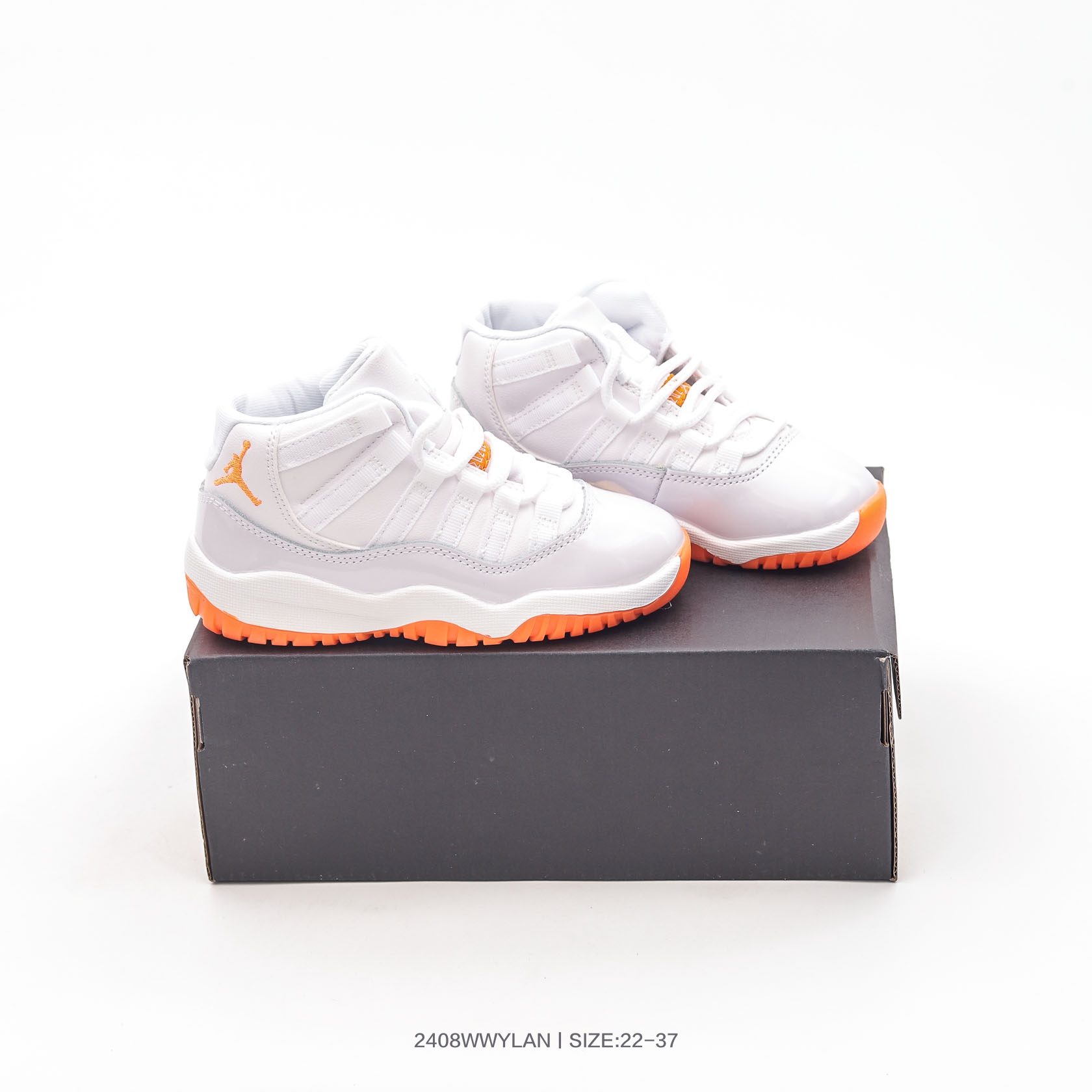 图片[5]-集🈴 乔丹Air Jordan 11 Retro AJ11 乔11运动复古文化休闲童鞋高帮运动篮球鞋 378039 100 尺码：22 23 24 25 26 27 28 29 30 31 32 33 34 35 36 37-选品中心