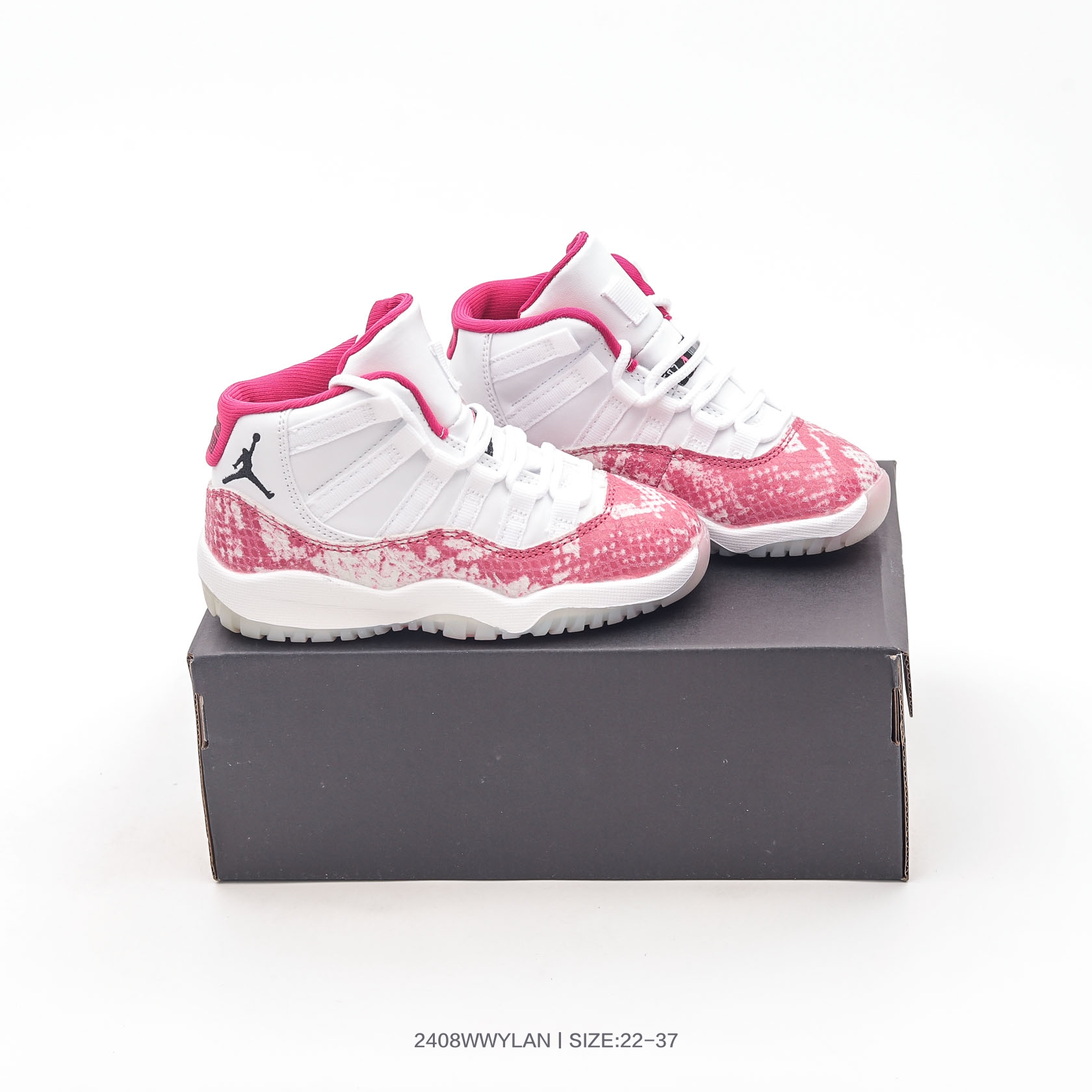 图片[2]-集🈴 乔丹Air Jordan 11 Retro AJ11 乔11运动复古文化休闲童鞋高帮运动篮球鞋 378039 100 尺码：22 23 24 25 26 27 28 29 30 31 32 33 34 35 36 37-选品中心