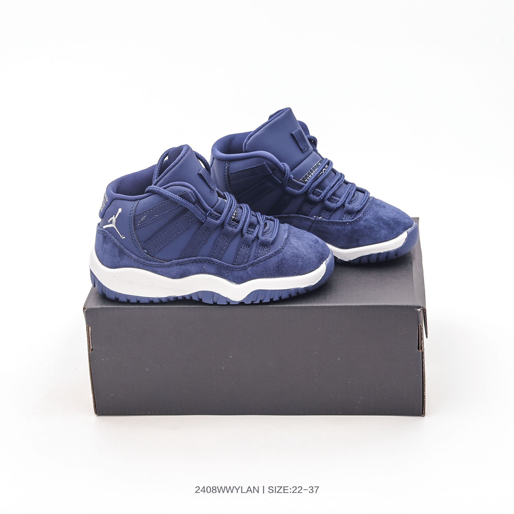 图片[3]-集🈴 乔丹Air Jordan 11 Retro AJ11 乔11运动复古文化休闲童鞋高帮运动篮球鞋 378039 100 尺码：22 23 24 25 26 27 28 29 30 31 32 33 34 35 36 37-选品中心