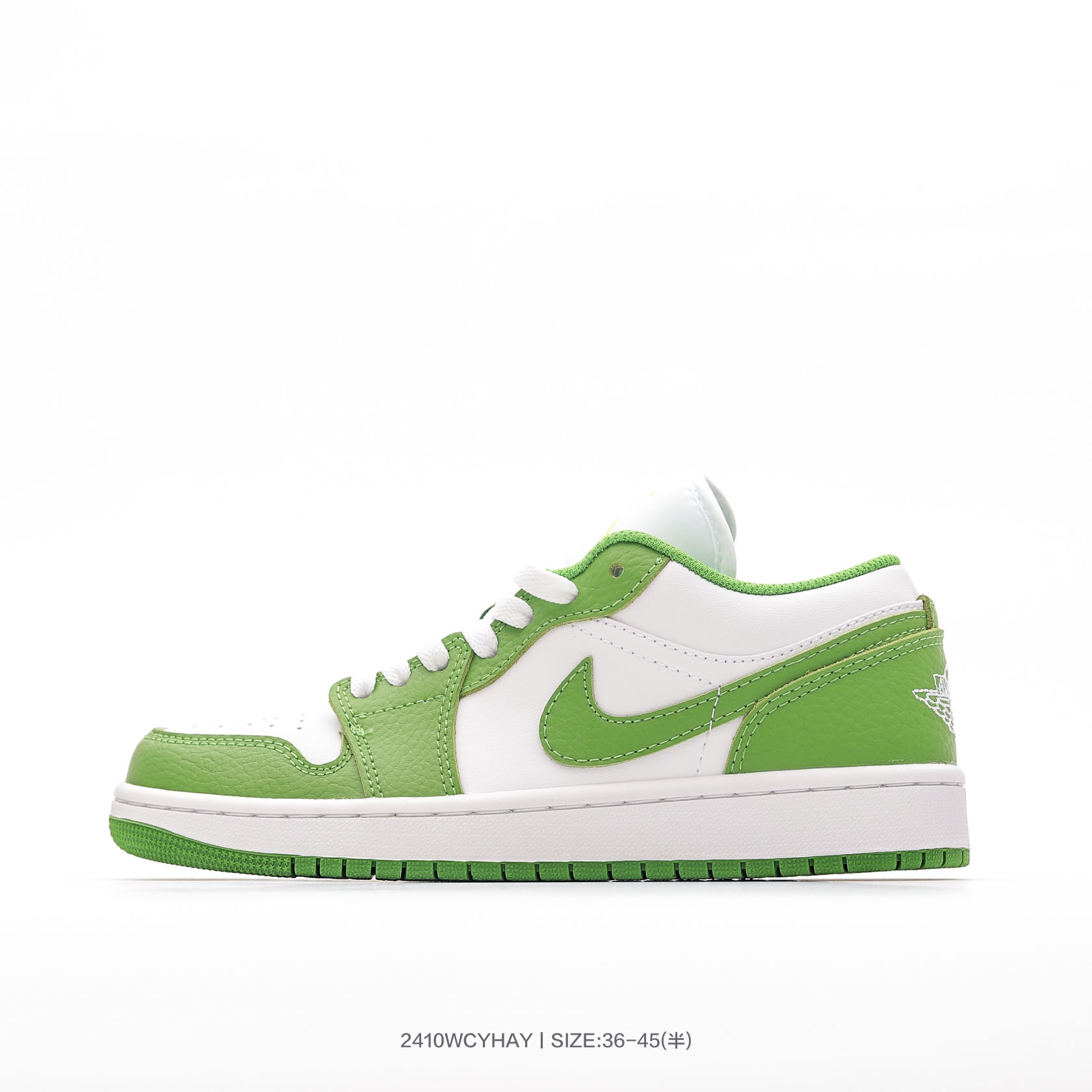 白芥末绿HF4779-100 乔丹 Air Jordan 1 Low AJ1 乔1 低帮复古文化篮球鞋 完美品质出货 细节如图所示 鞋面切割工整 冲孔整齐干净 中底拉帮线 整体清洁度非常好· 编号:2410WCYHAY