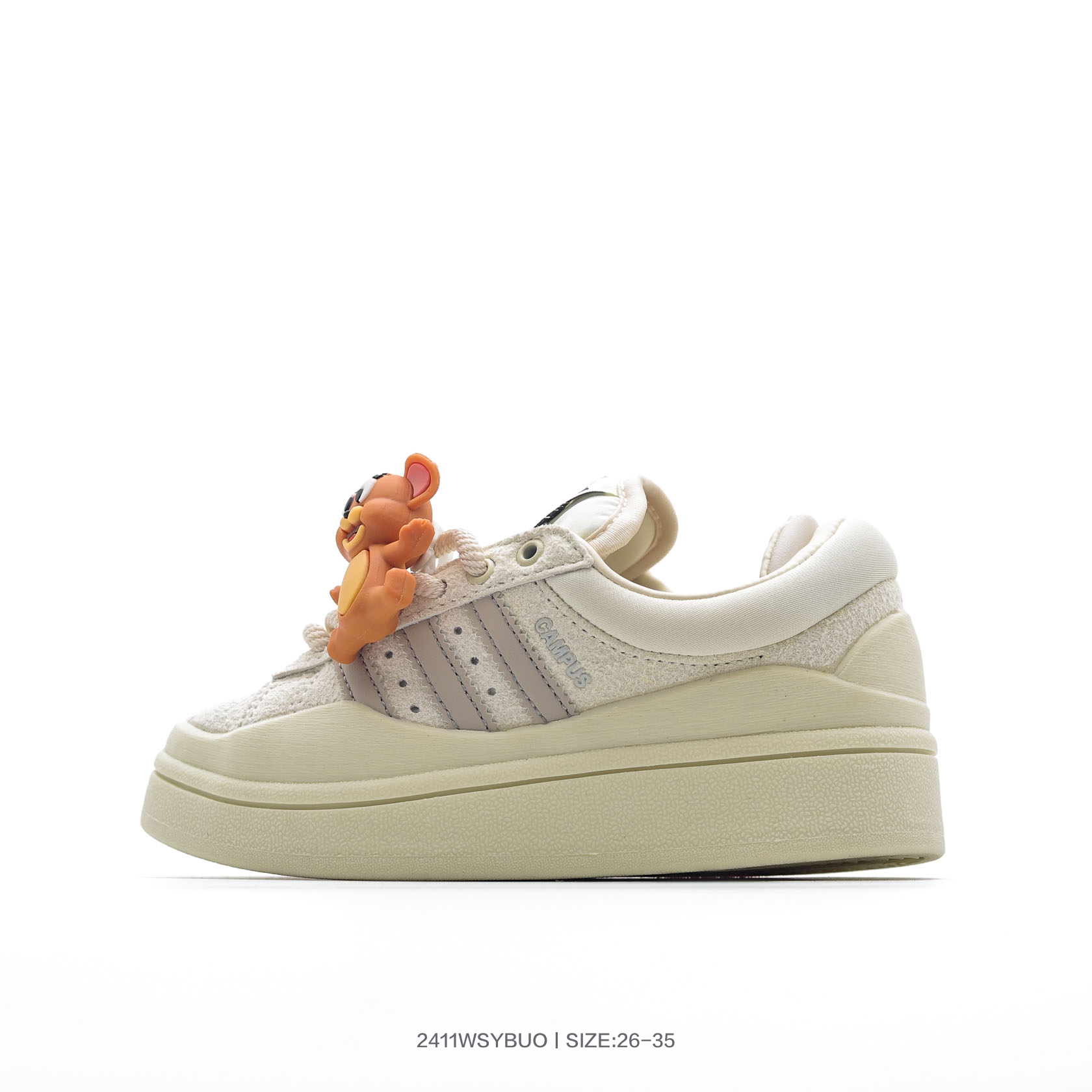 图片[5]-集🈴 童鞋！Bad Bunny x阿迪达斯 Adidas Originals Forum Low 坏痞兔联名 低帮百搭潮流休闲运动板鞋 FZ5787 尺码：26 27 28 29 30 31 32 33 34 35-选品中心