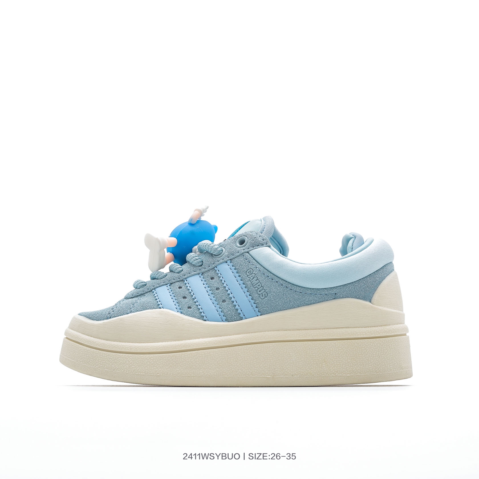 图片[6]-集🈴 童鞋！Bad Bunny x阿迪达斯 Adidas Originals Forum Low 坏痞兔联名 低帮百搭潮流休闲运动板鞋 FZ5787 尺码：26 27 28 29 30 31 32 33 34 35-选品中心