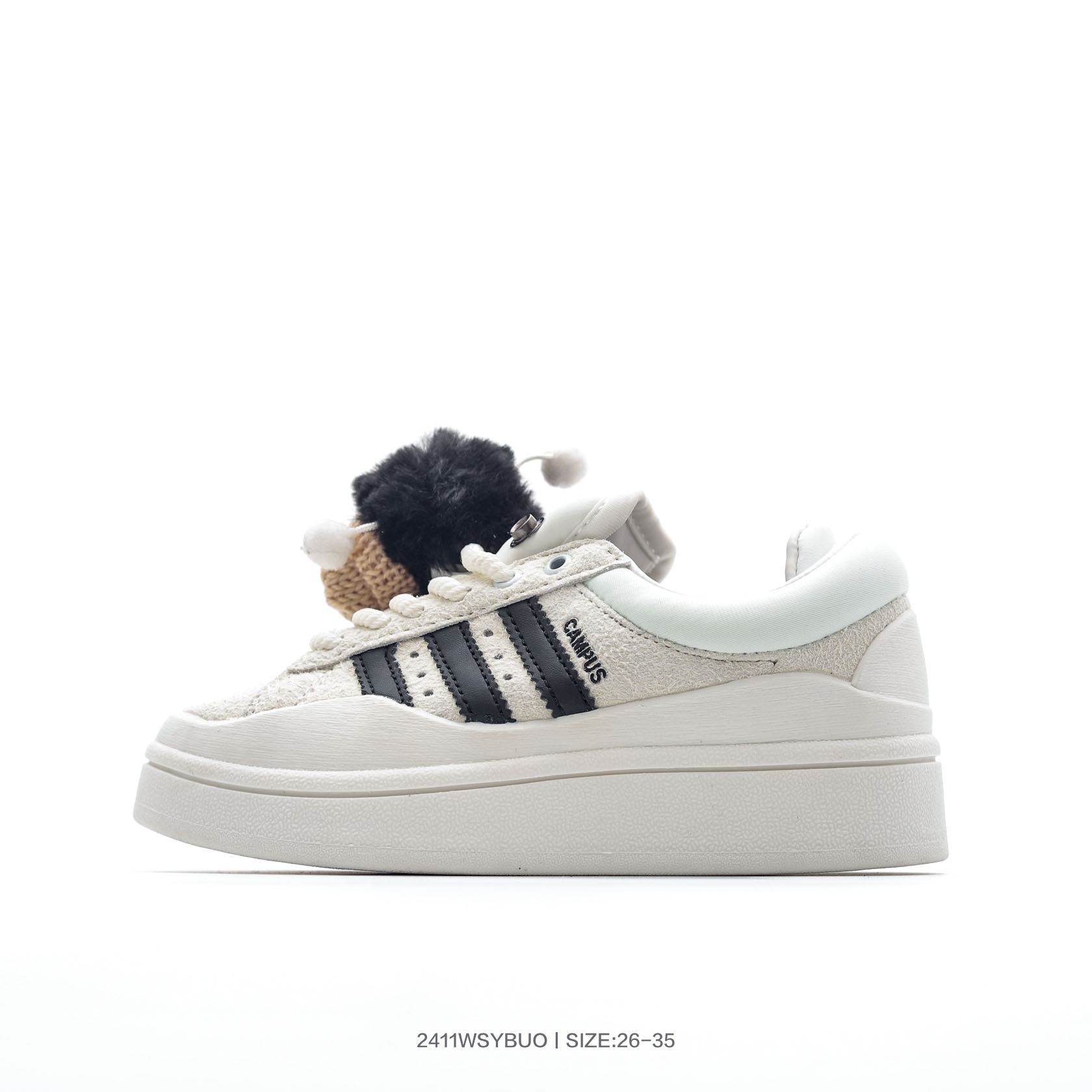 图片[7]-集🈴 童鞋！Bad Bunny x阿迪达斯 Adidas Originals Forum Low 坏痞兔联名 低帮百搭潮流休闲运动板鞋 FZ5787 尺码：26 27 28 29 30 31 32 33 34 35-选品中心