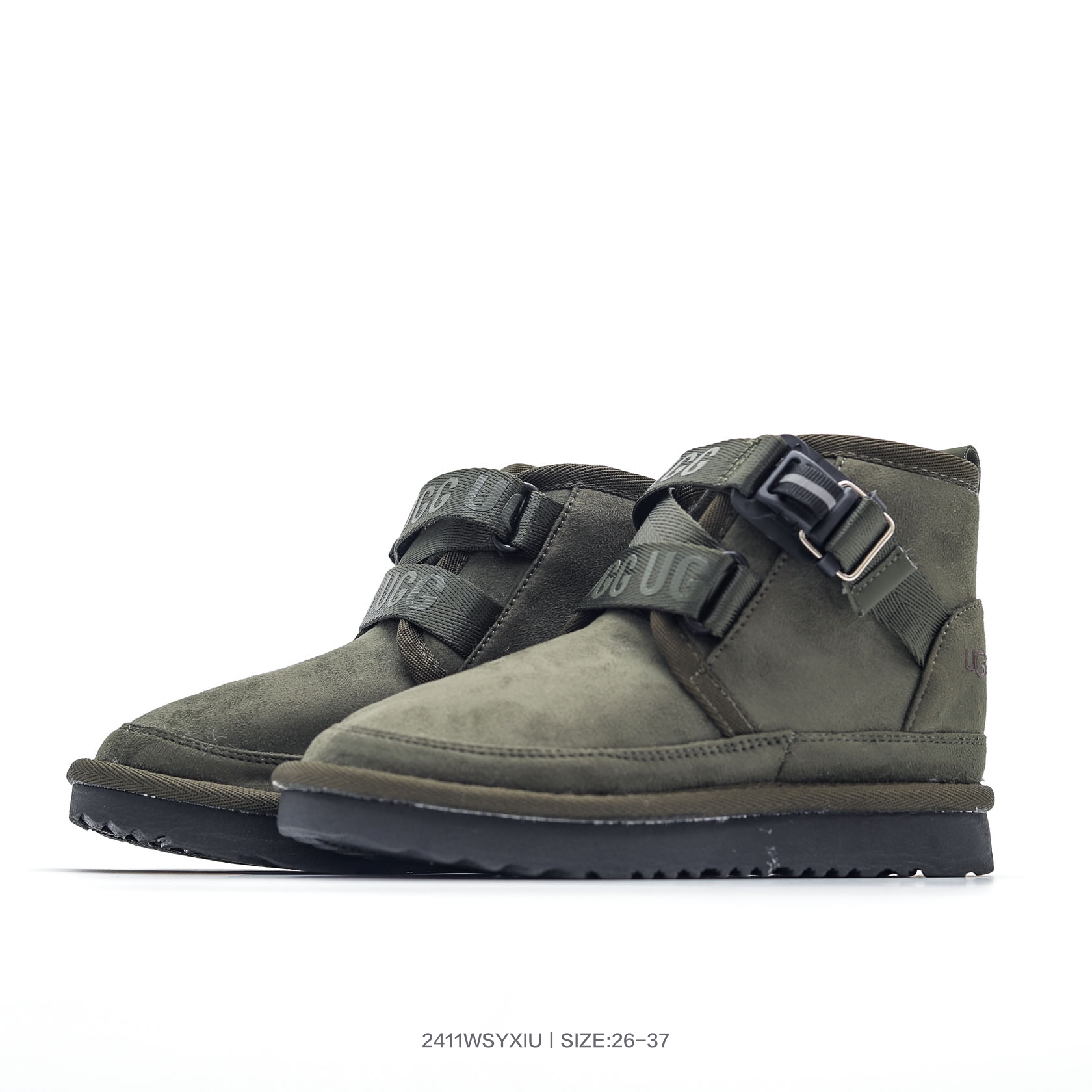 图片[5]-UGG秋羊皮毛一体雪地靴冬季童鞋休闲雪地靴毛毛鞋 王一博同款 上脚洋气十足平底时尚 纽姆卡扣交叉绑带款 尺码：26 27 28 29 30 31 32 33 34 35 36 37-选品中心