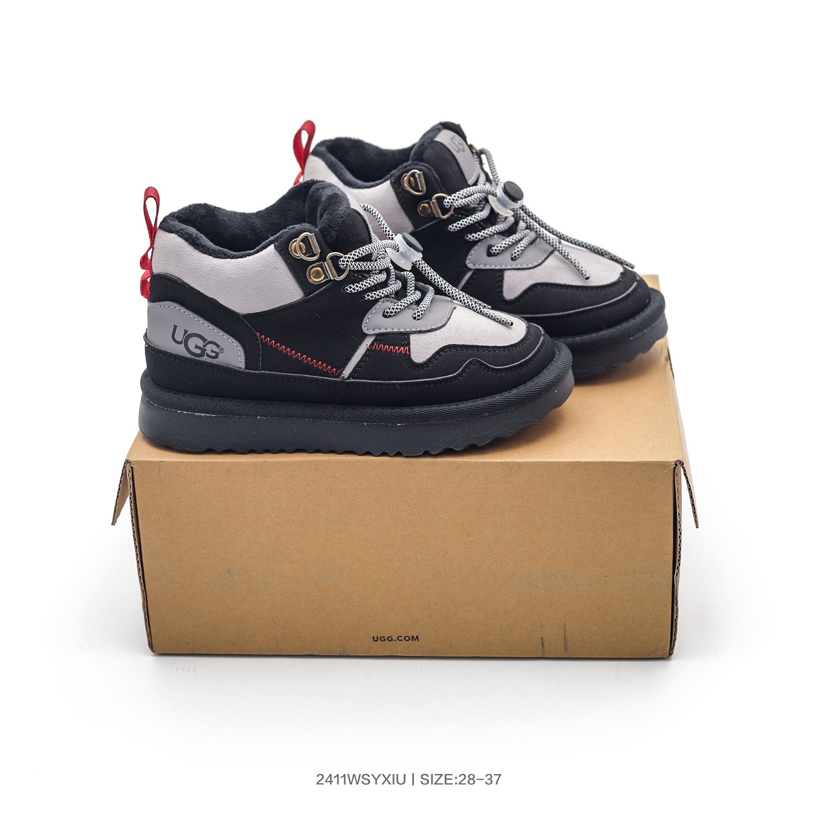 集🈴 UGG/雪地靴 童鞋 美国轻奢品牌UGG W Funkarra Cabin Cuff Slipper 凡卡拉系列经典加厚款松糕迷你短筒休闲百搭厚底短靴 尺码：28 29 30 31 32 33 34 35 36 37-选品中心